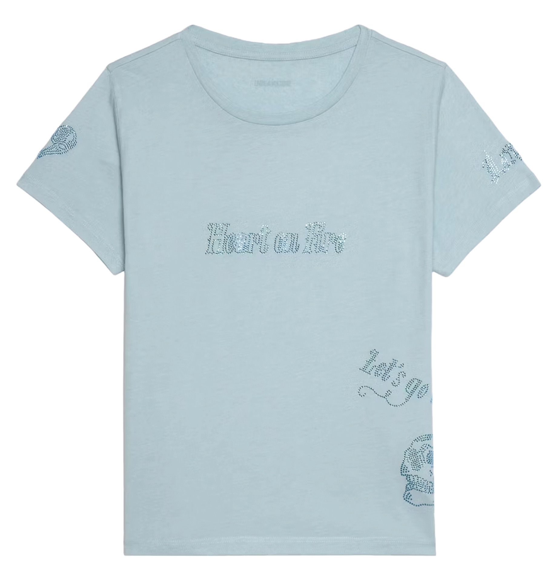 Tee-shirt col rond à strass alys ZADIG&VOLTAIRE Bleu