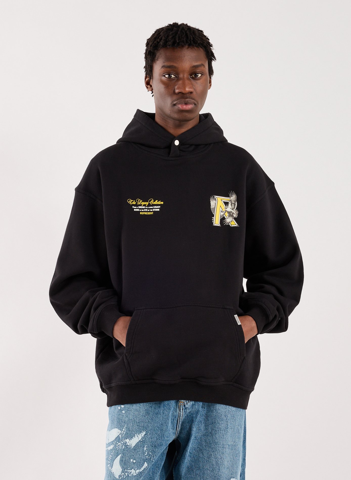 Cotton hoodie REPRESENT Blue