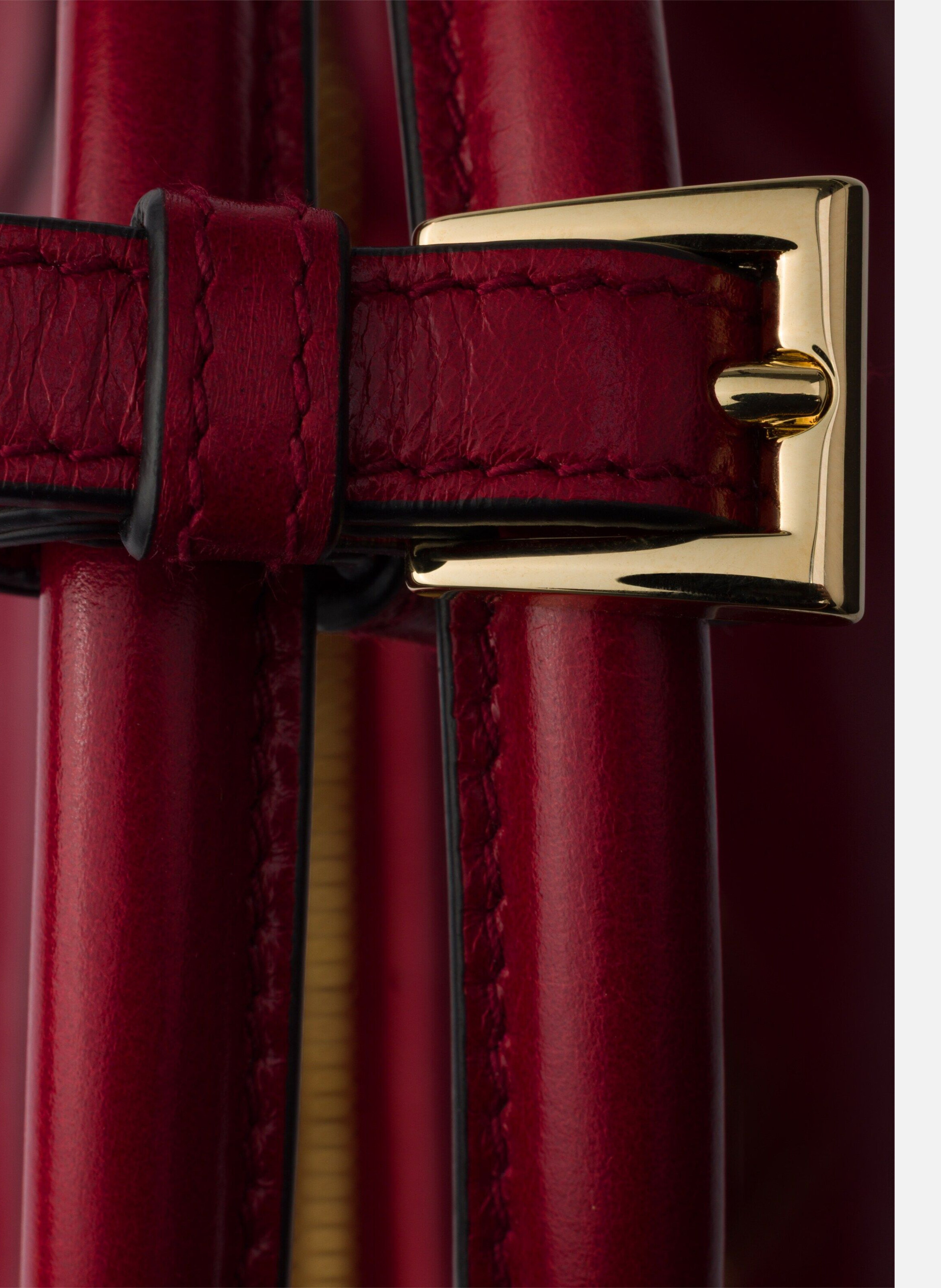 Sac à main prada bonnie en cuir PRADA Rouge