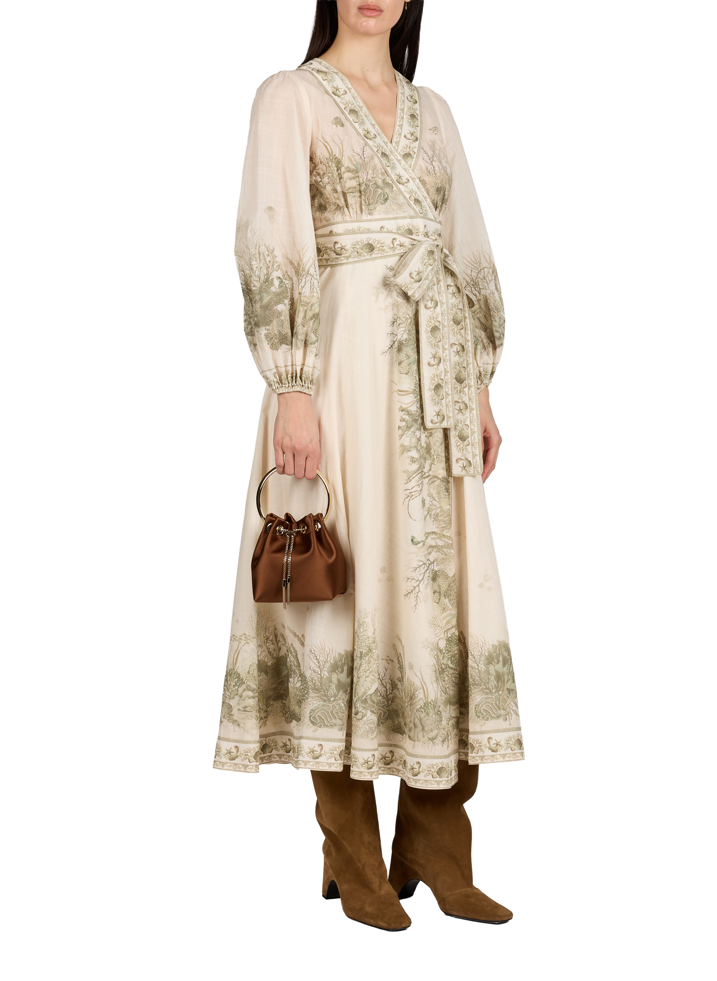 Sac à main satiné JIMMY CHOO Noir