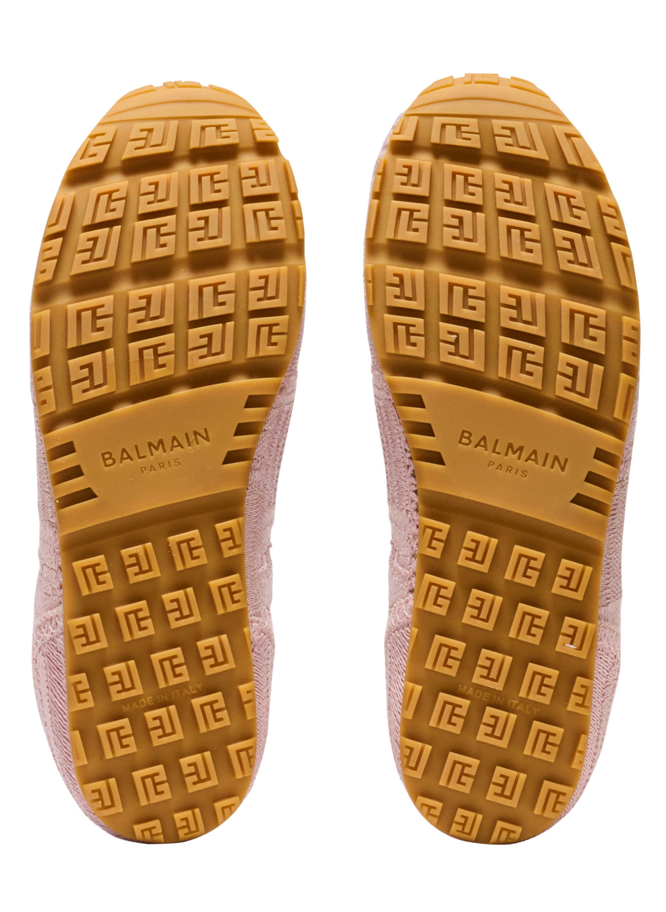 Baskets racer 45 en macramé BALMAIN Rose