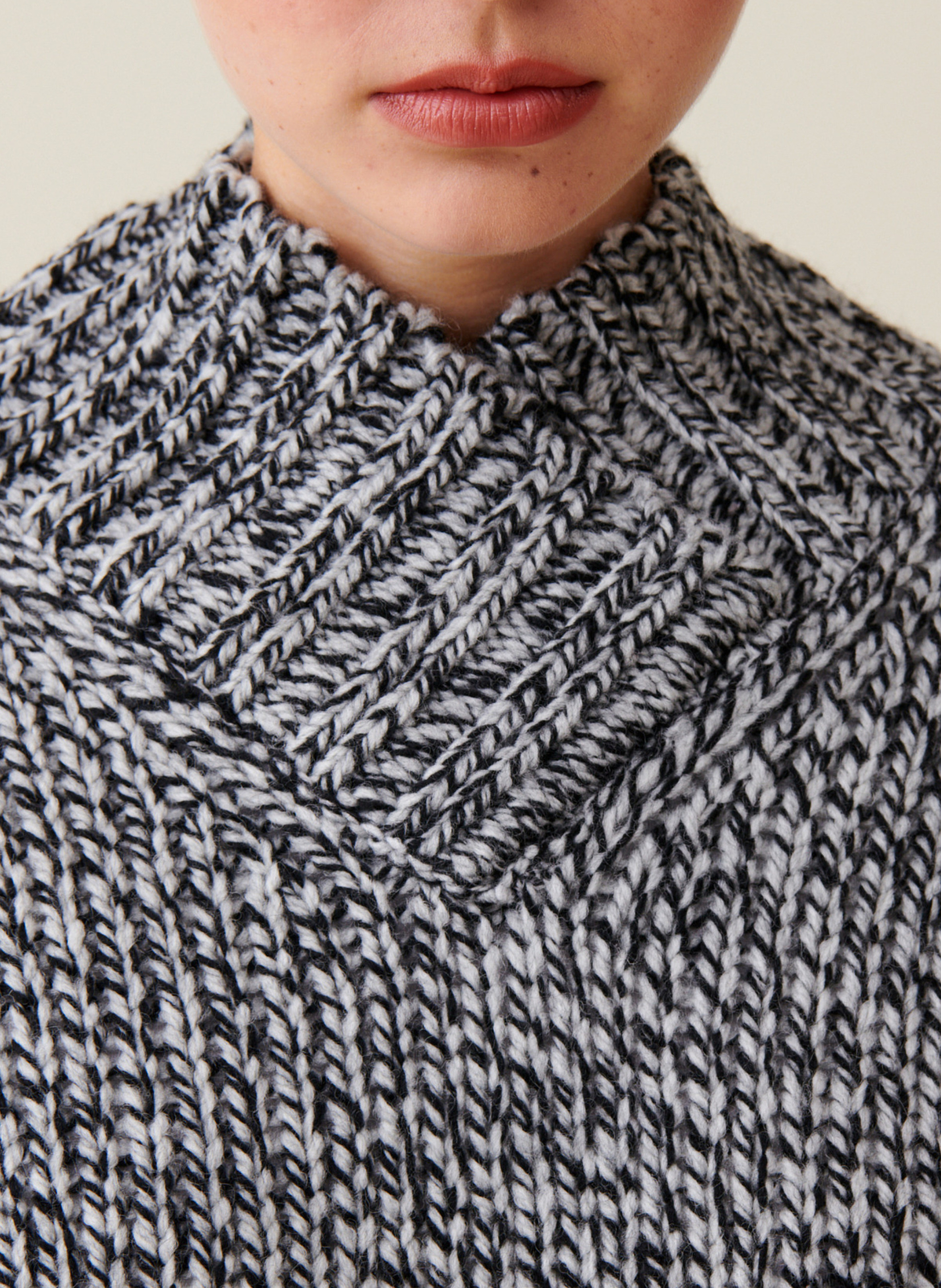 Pull grosse maille en laine mélangée CLAUDIE PIERLOT Gris