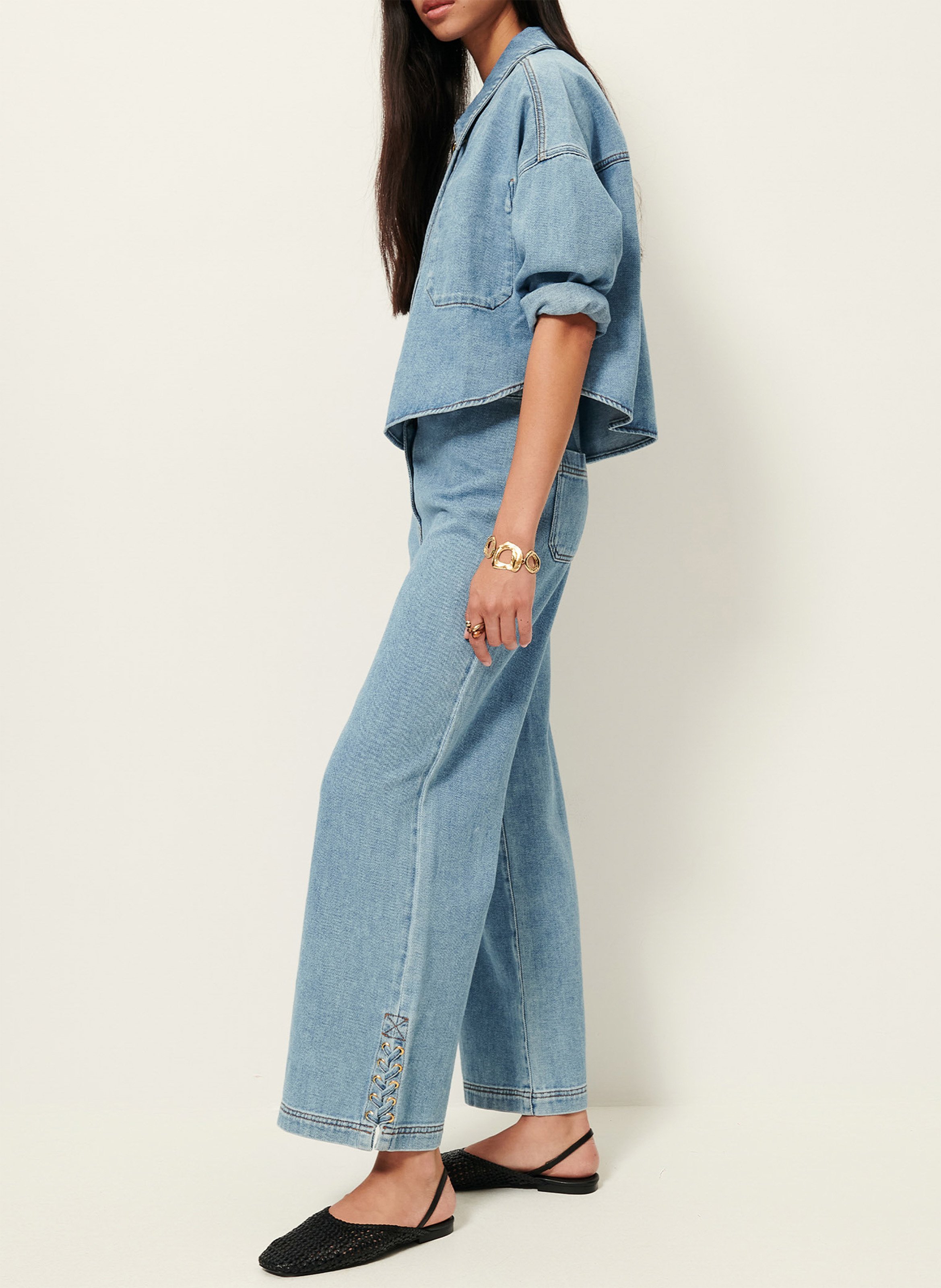 Jean droit en coton campomoro SESSUN Bleu