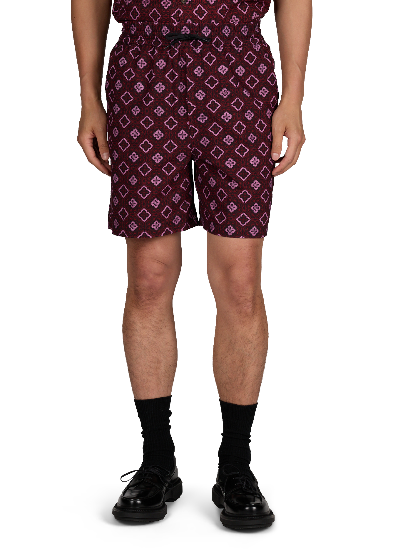 Short Harry Arabesque en coton LES DEUX Rouge