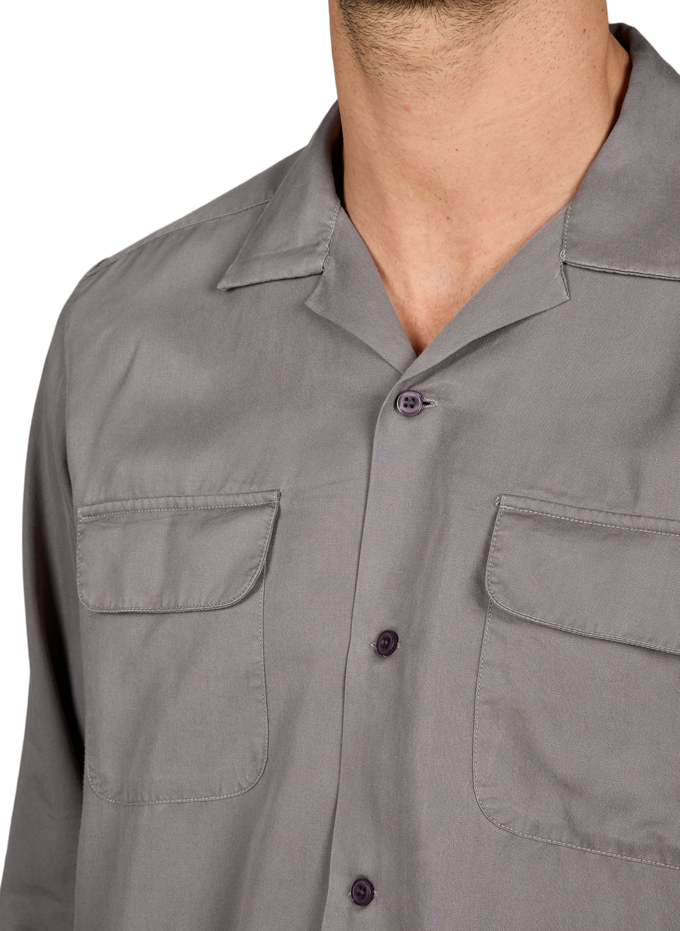 Chemise col tailleur LAFAURIE Gris
