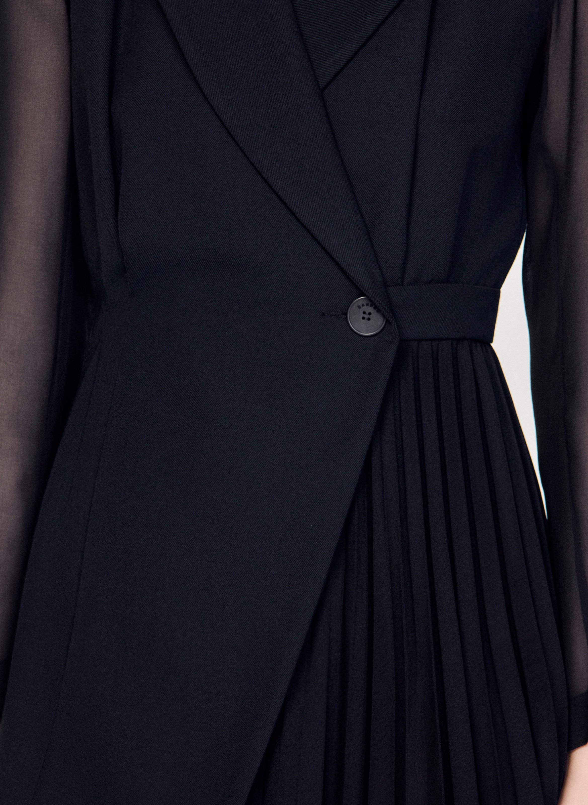 Robe courte col tailleur SANDRO Noir