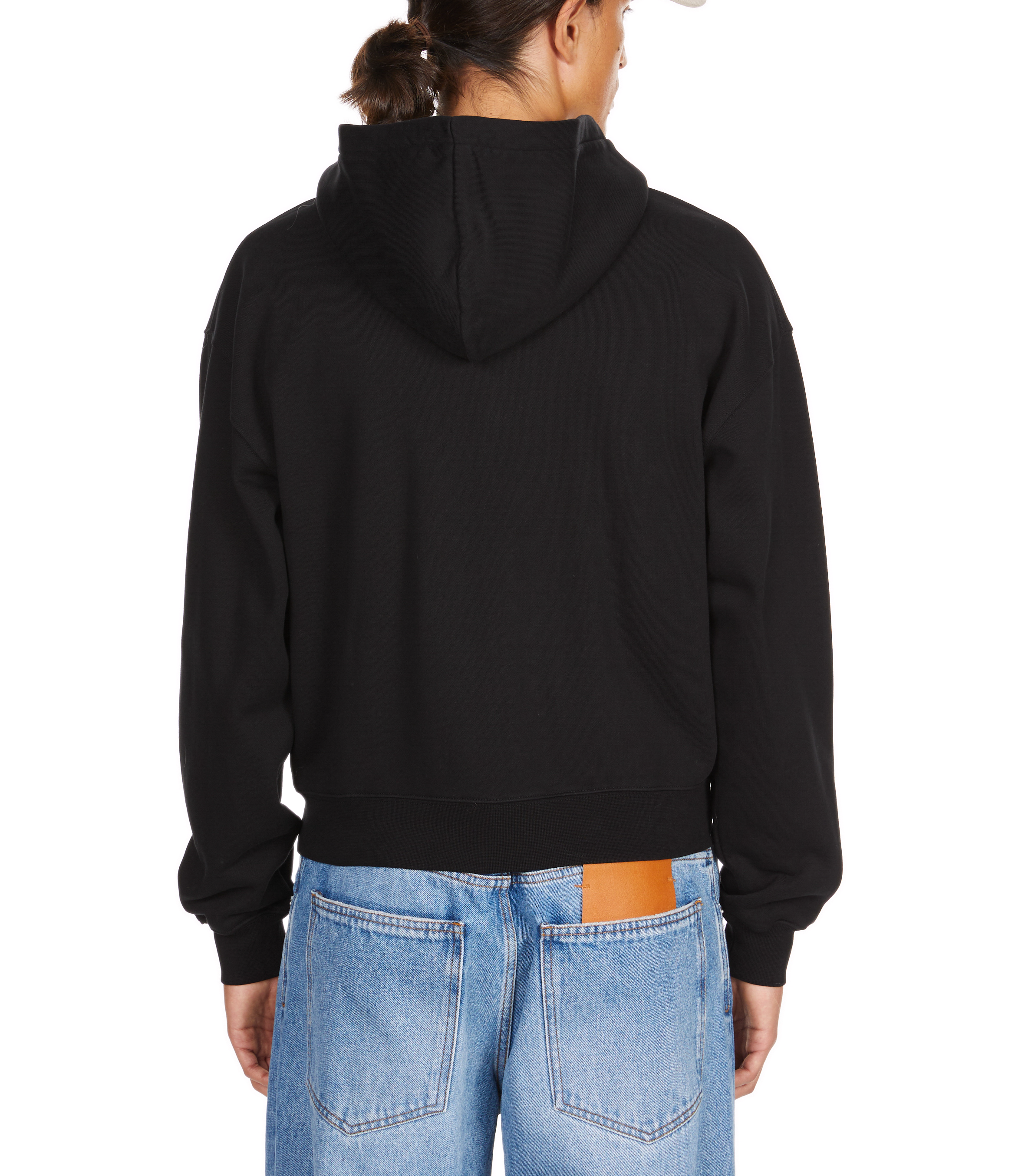 Cotton zip-up hoodie  JACQUEMUS Black