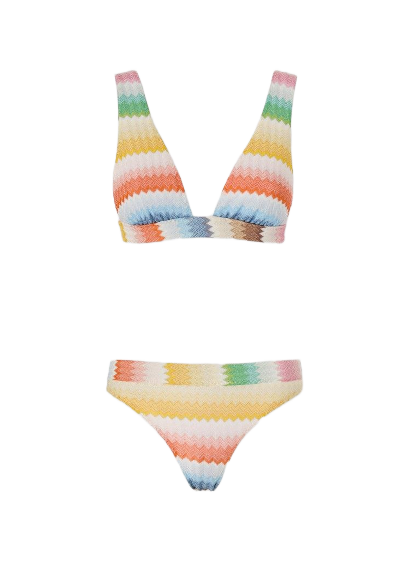 Zigzag pattern bikini bralette MISSONI Multicolour