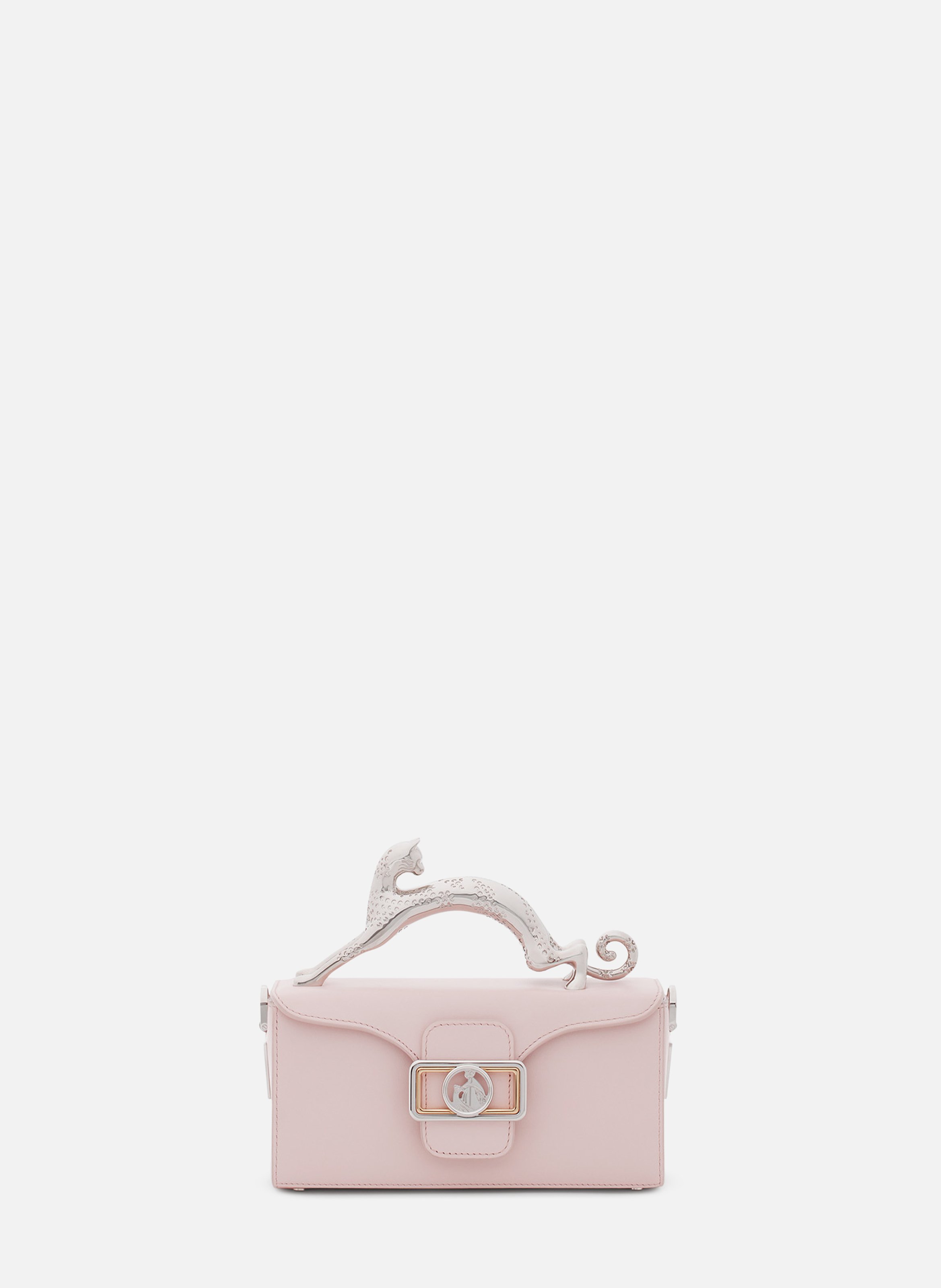 Sac pencil cat nano en cuir LANVIN Rose