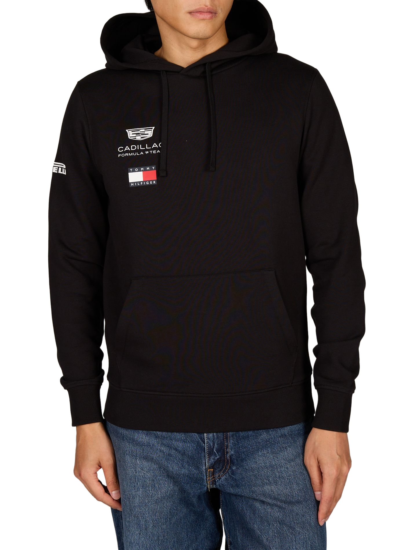 Sweatshirt Cadillac F1 Team à logo en coton TOMMY HILFIGER Noir
