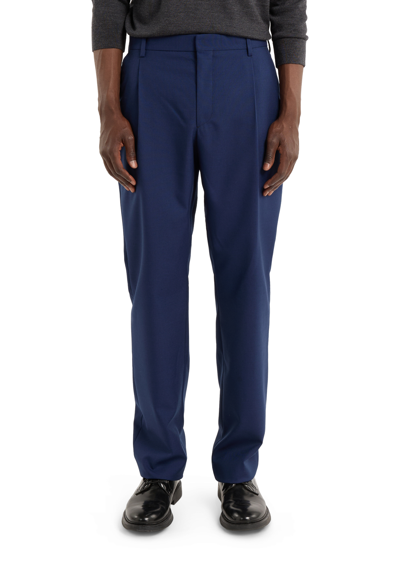 Pantalon de costume ISO-P droit en laine | Bleu SAISON 1865 Homme