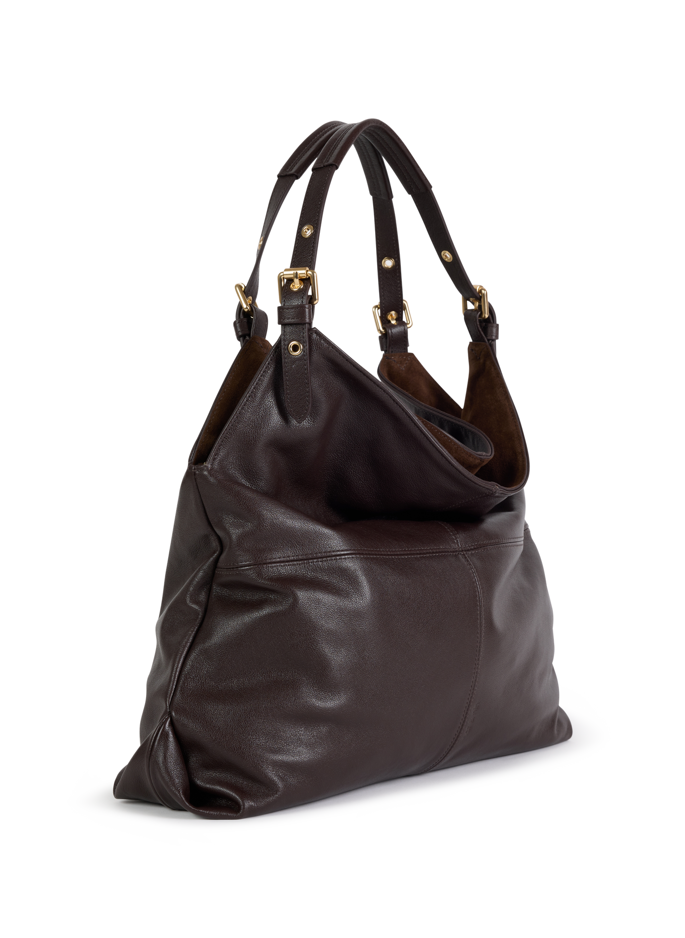 Schultertasche aus Leder NAT & NIN Braun
