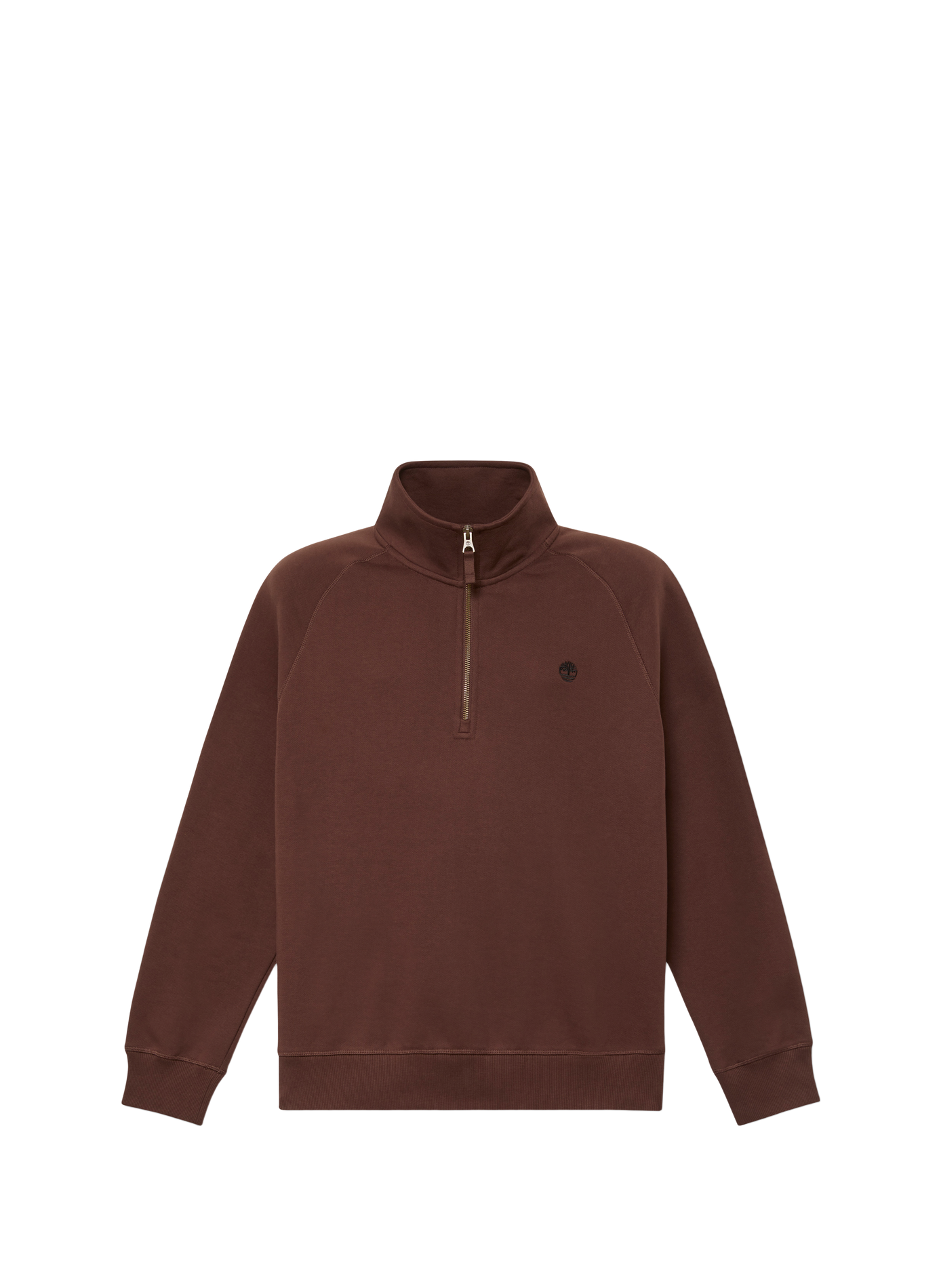Gerader Pullover mit Stehkragen aus Baumwolle TIMBERLAND Braun