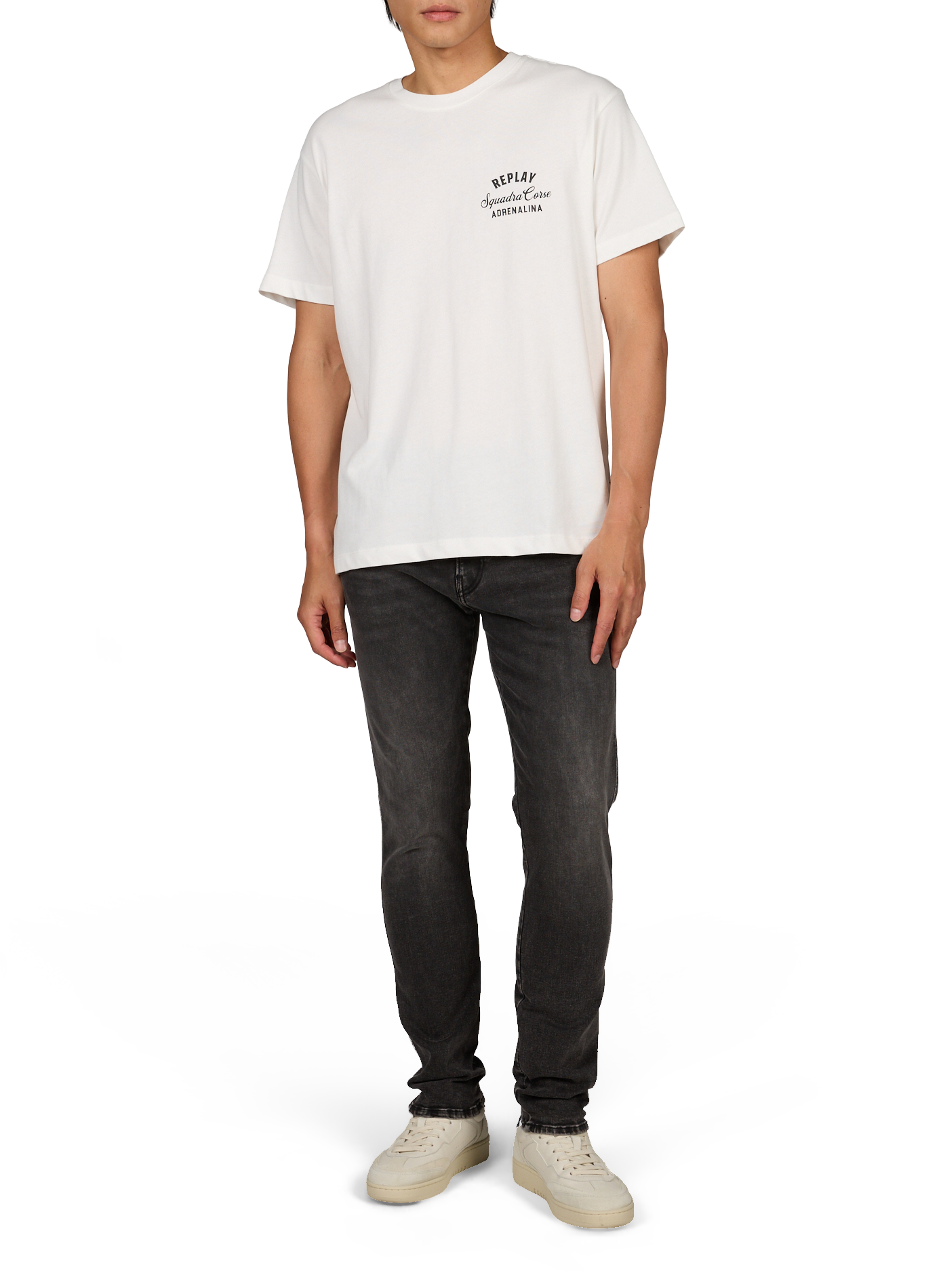Cotton skinny jeans REPLAY Grey