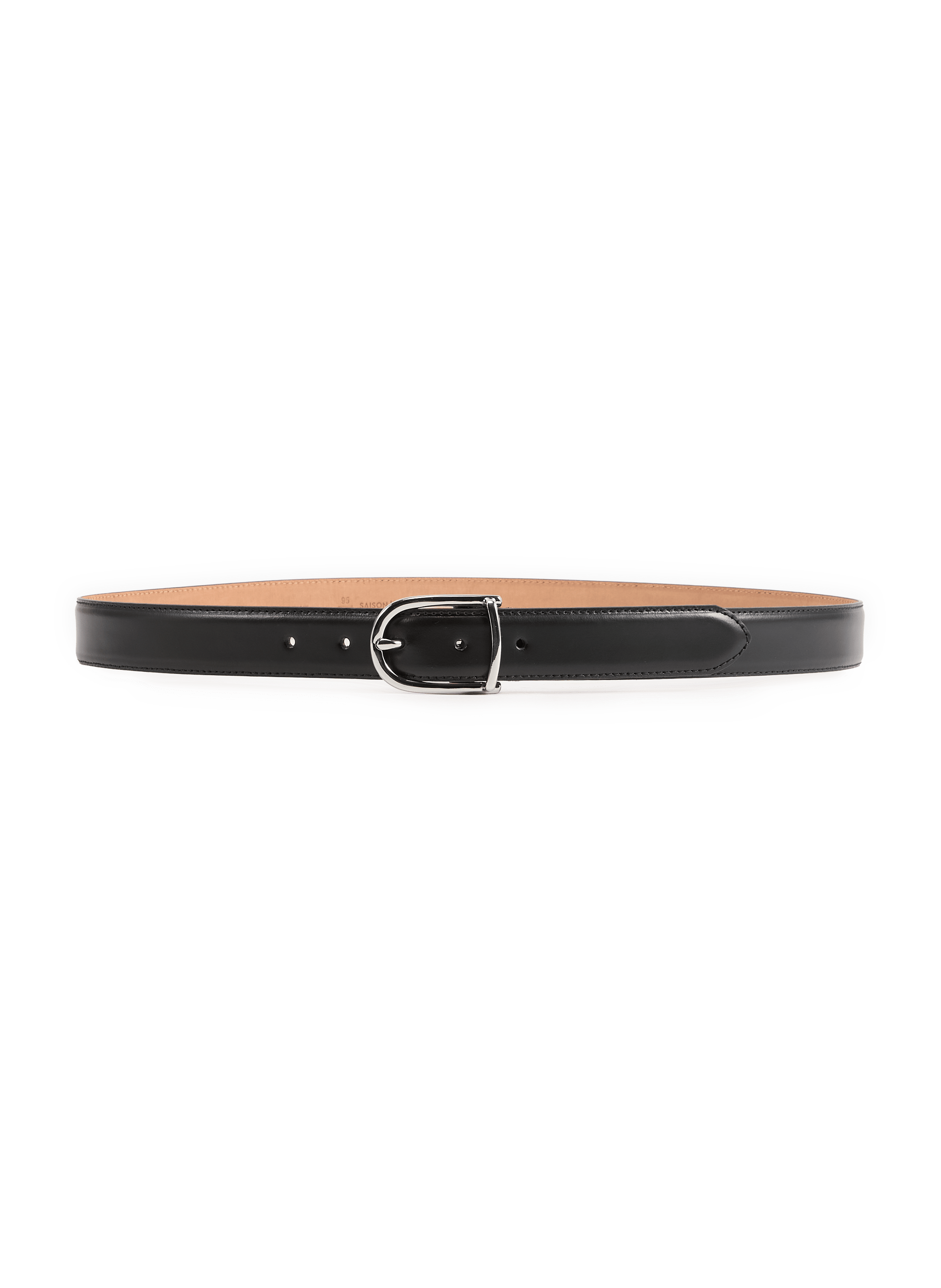 Leather belt  SAISON 1865 Black