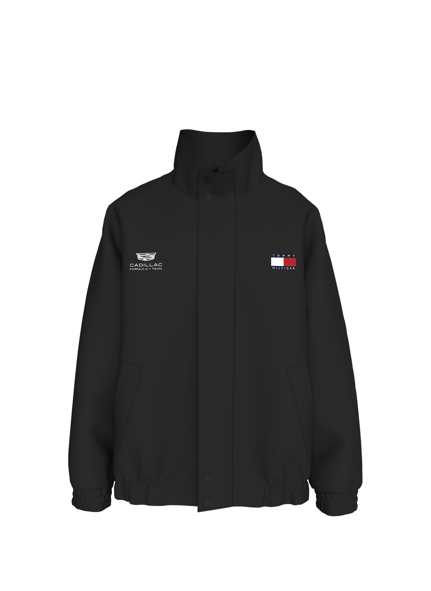 Geborduurde logo jas TOMMY HILFIGER Zwart