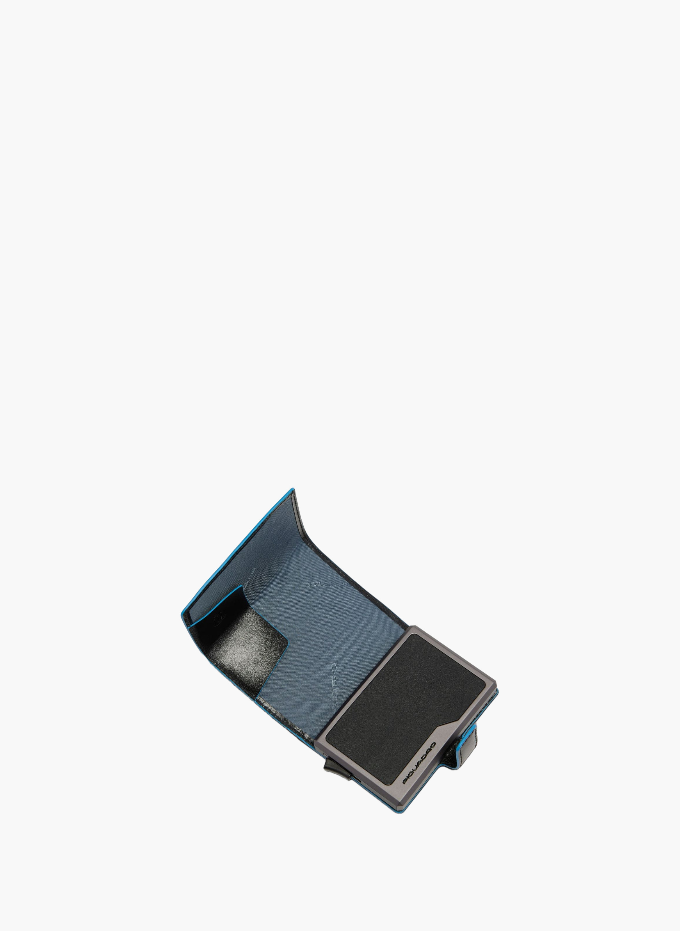 Portefeuille modulaire magsafe® PIQUADRO Noir