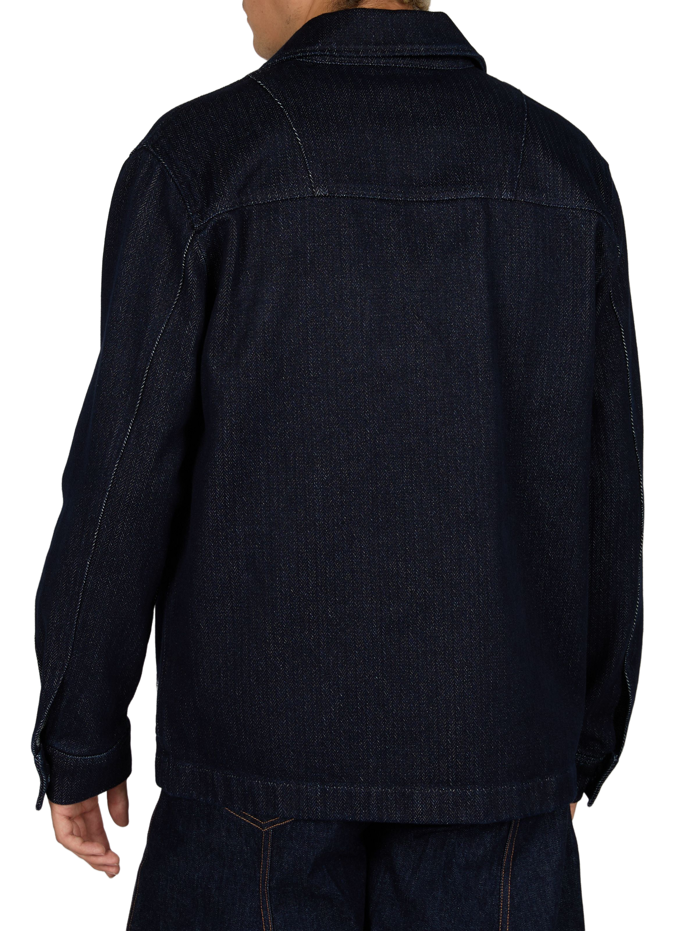 Straight denim jacket in cotton | Blue CLOSED Men