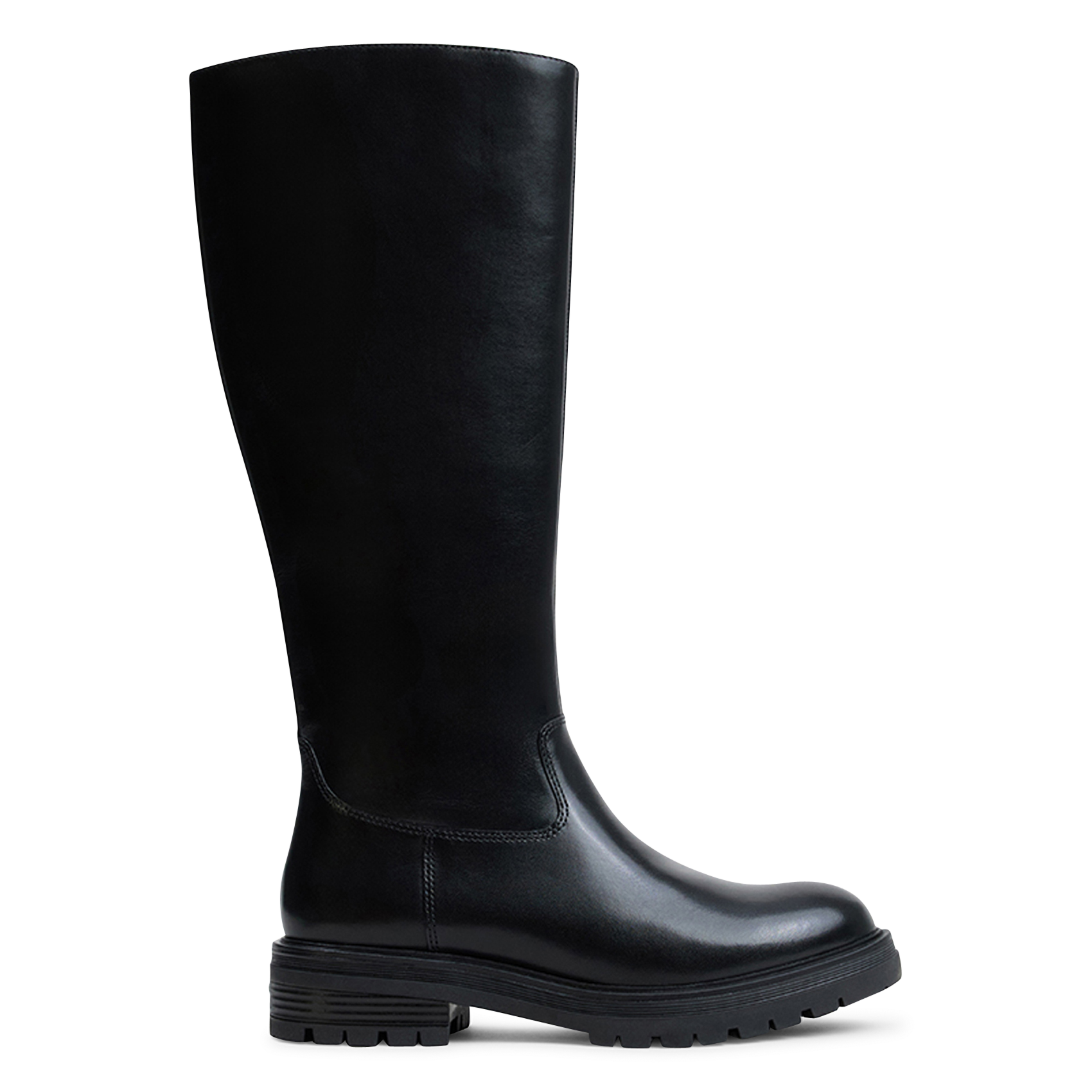 Bottes hautes unies en cuir agilus JONAK Noir