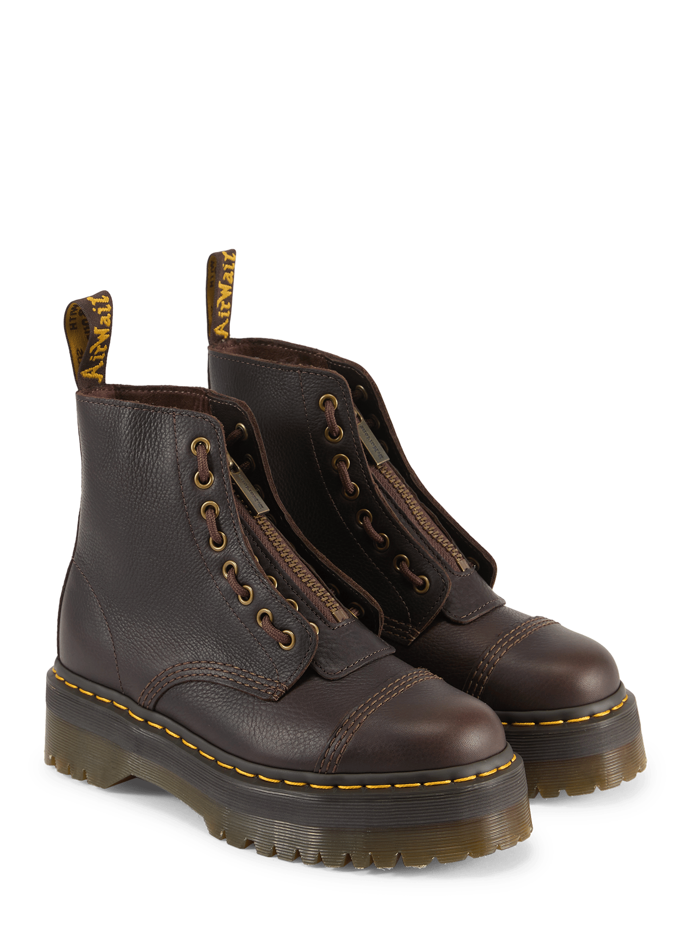Bottines en cuir DR. MARTENS Marron