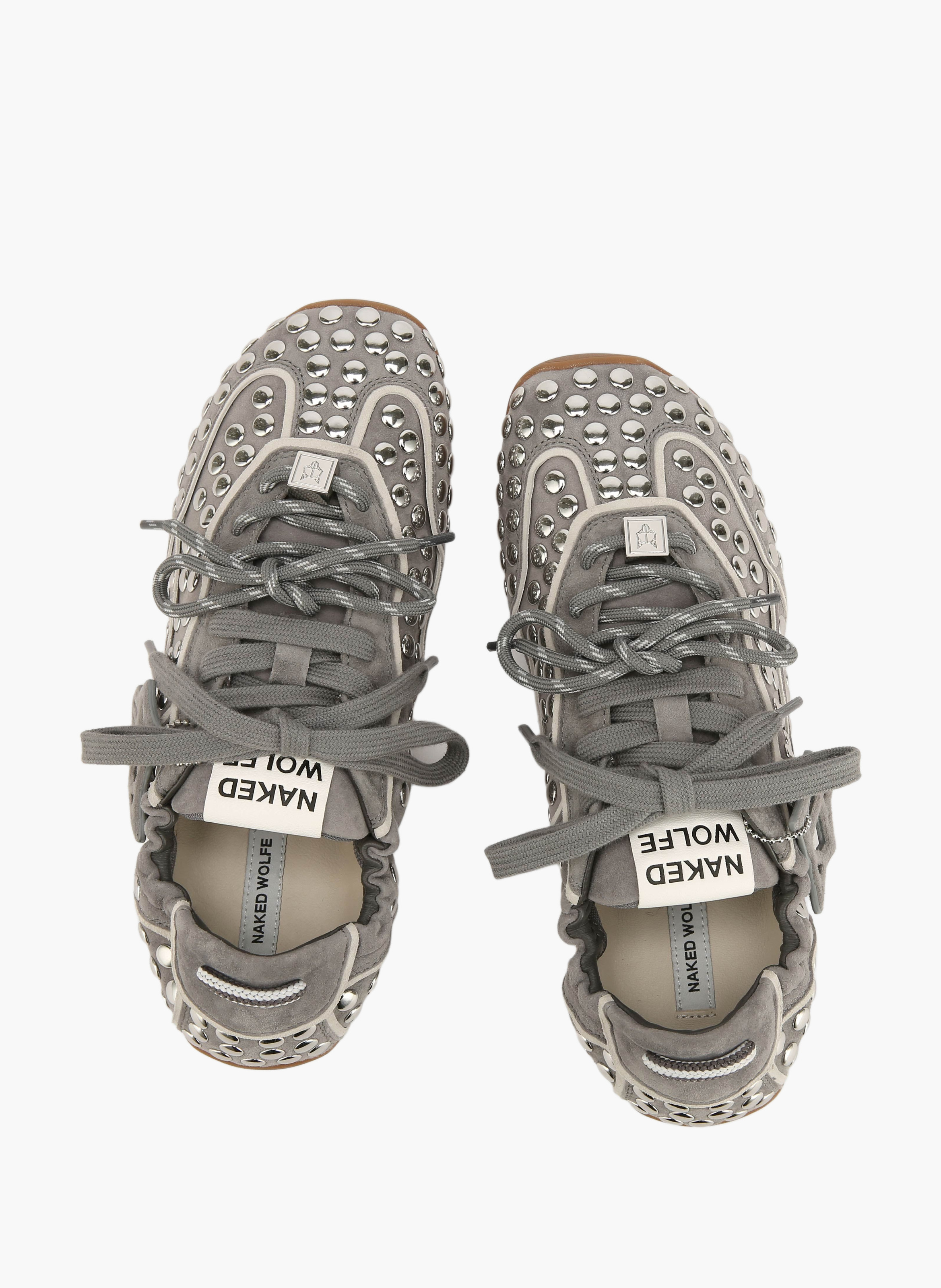 Soul-sneakers met studs NAKED WOLFE Grijs