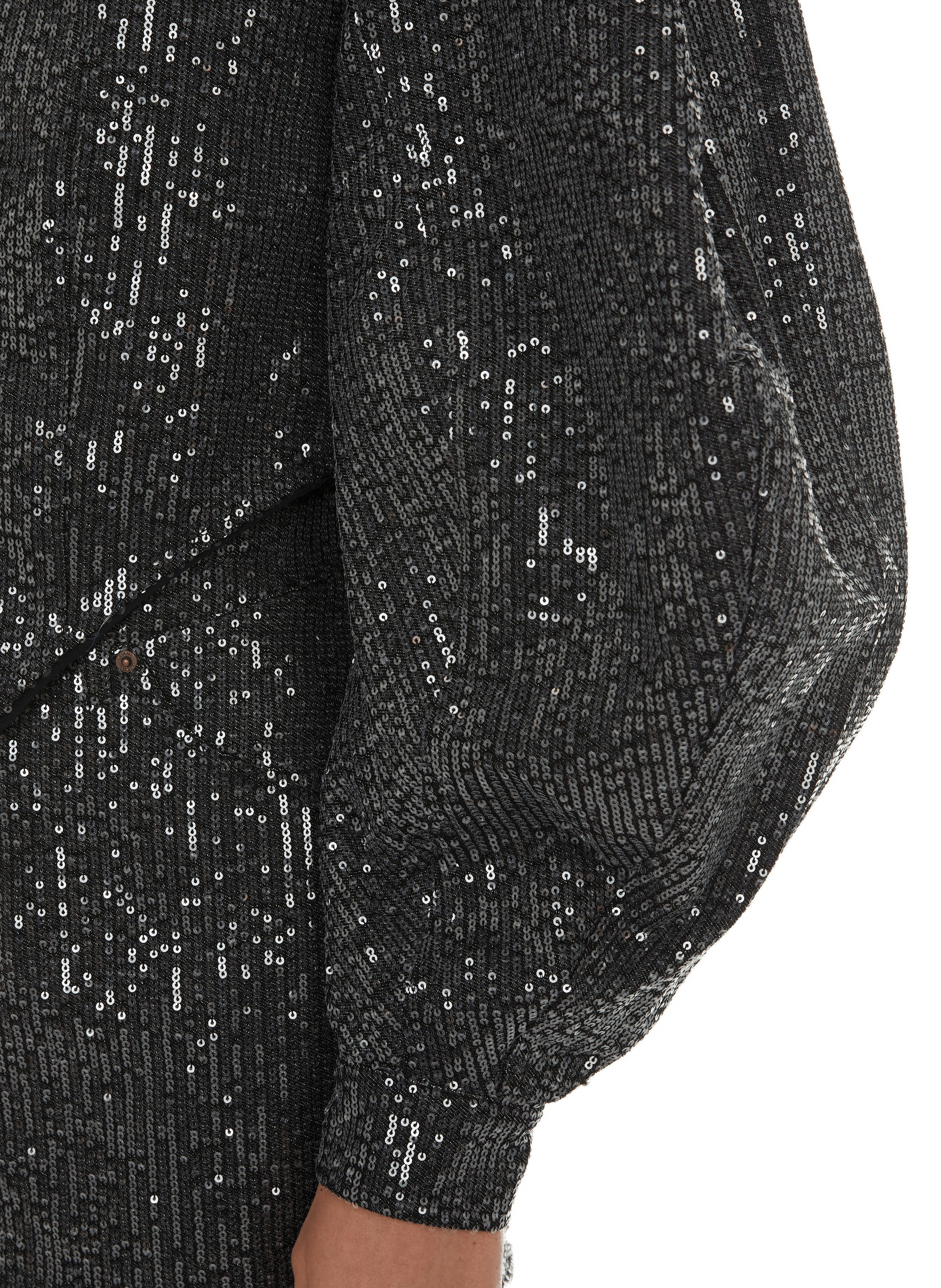 Veste à paillettes ROTATE Noir