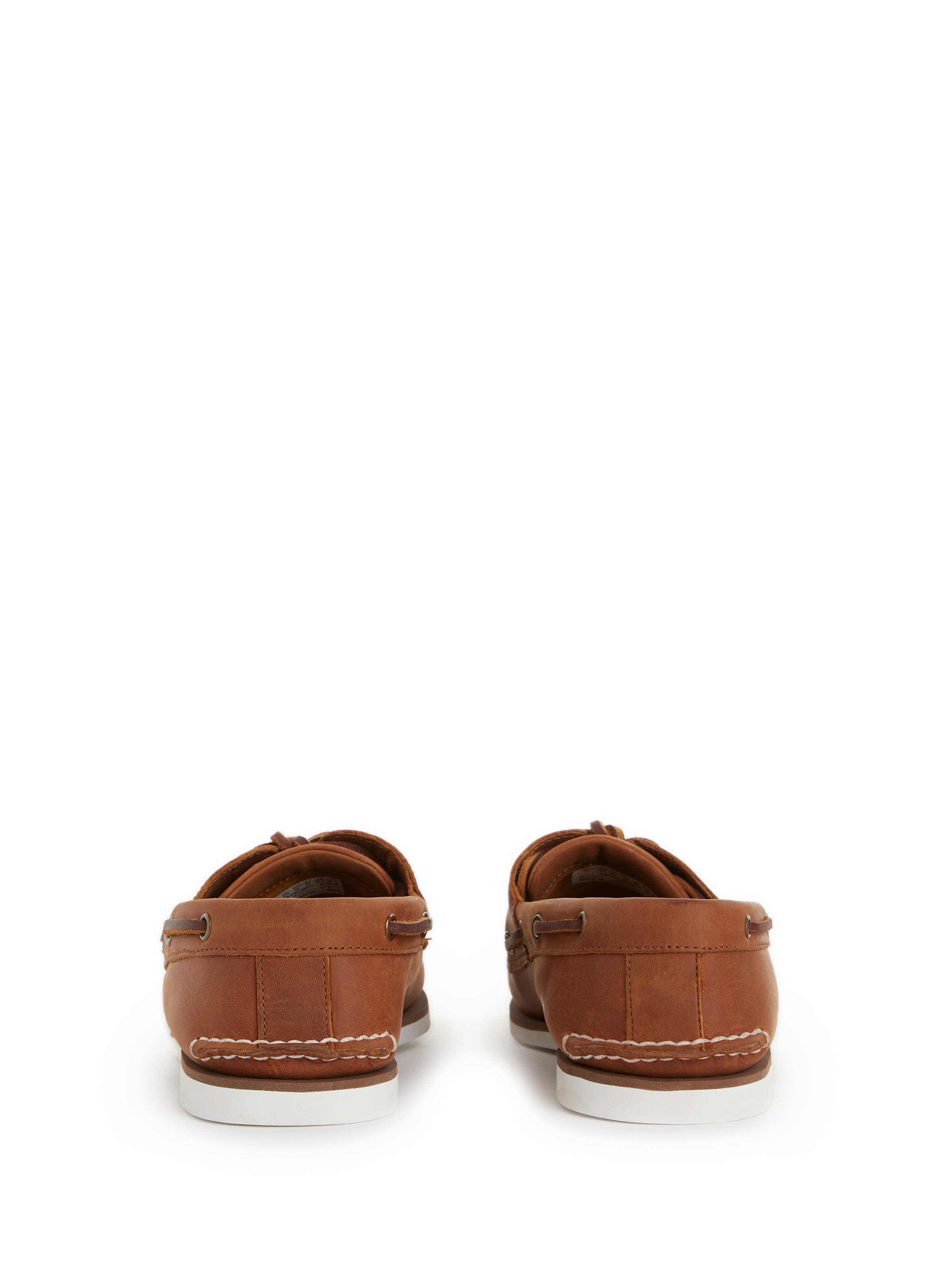 Leather boat shoes TIMBERLAND Brown