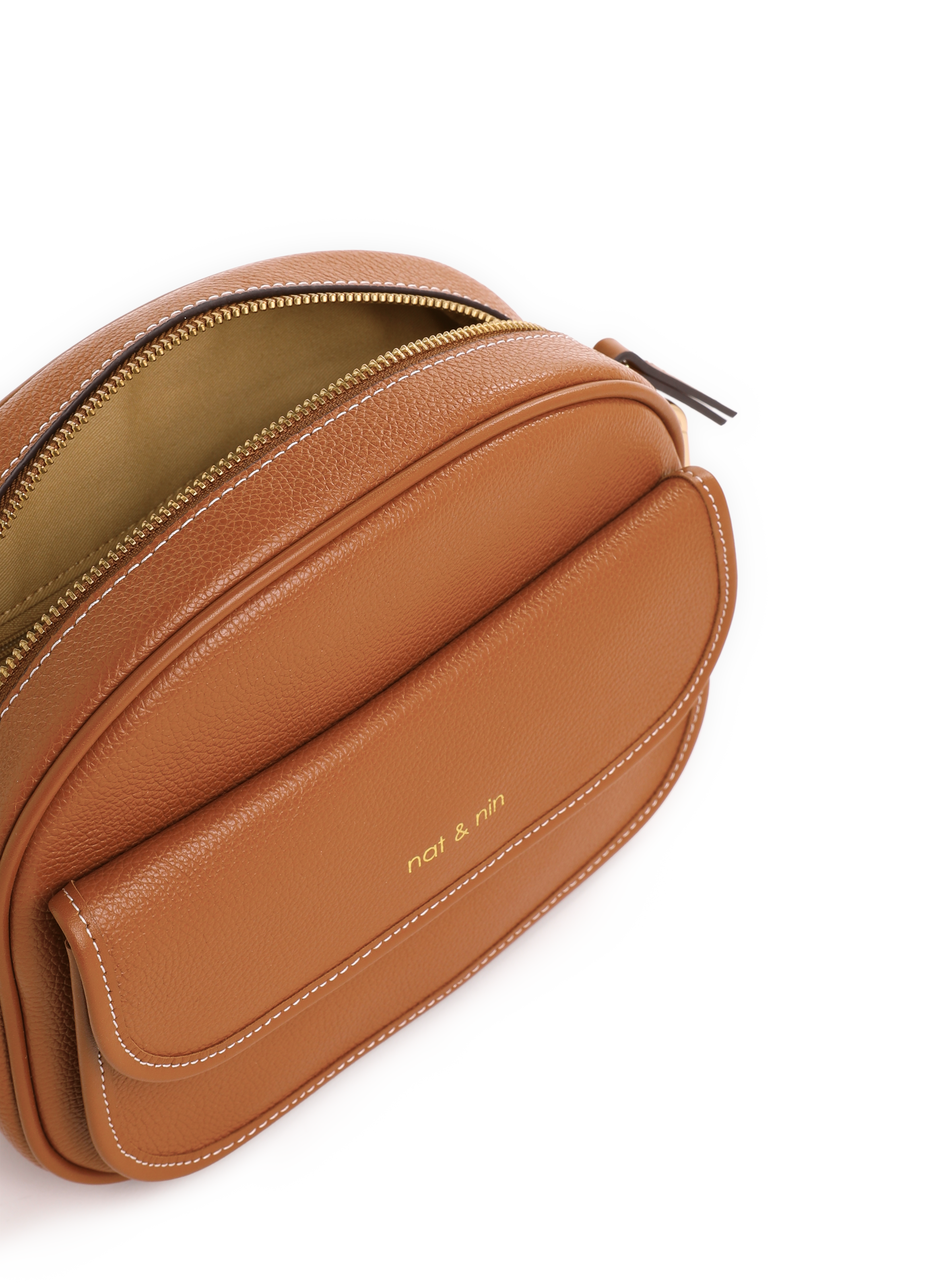 Juny leather shoulder bag NAT & NIN Brown