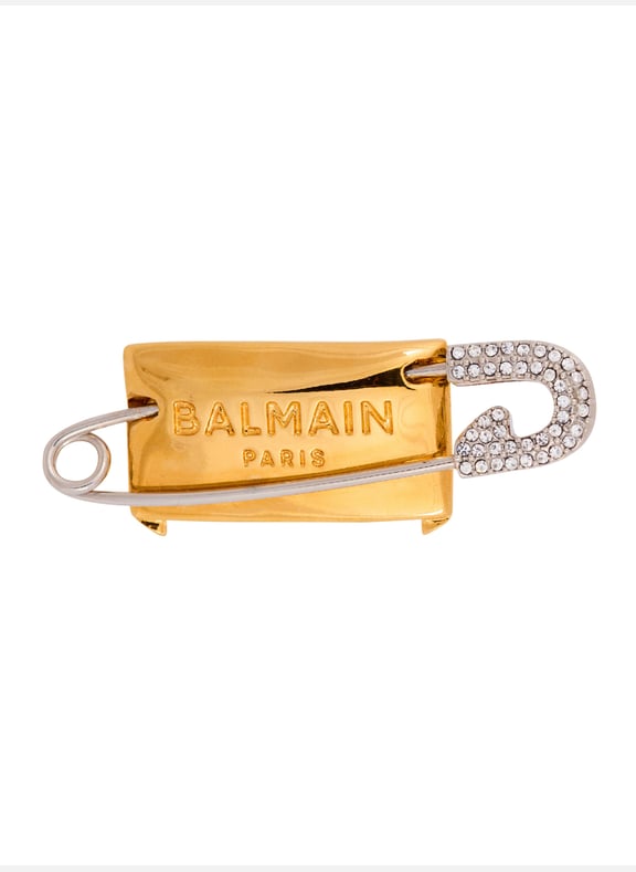 Broche épingle à nourrice Doré by BALMAIN BALMAIN Broche épingle à nourrice Doré