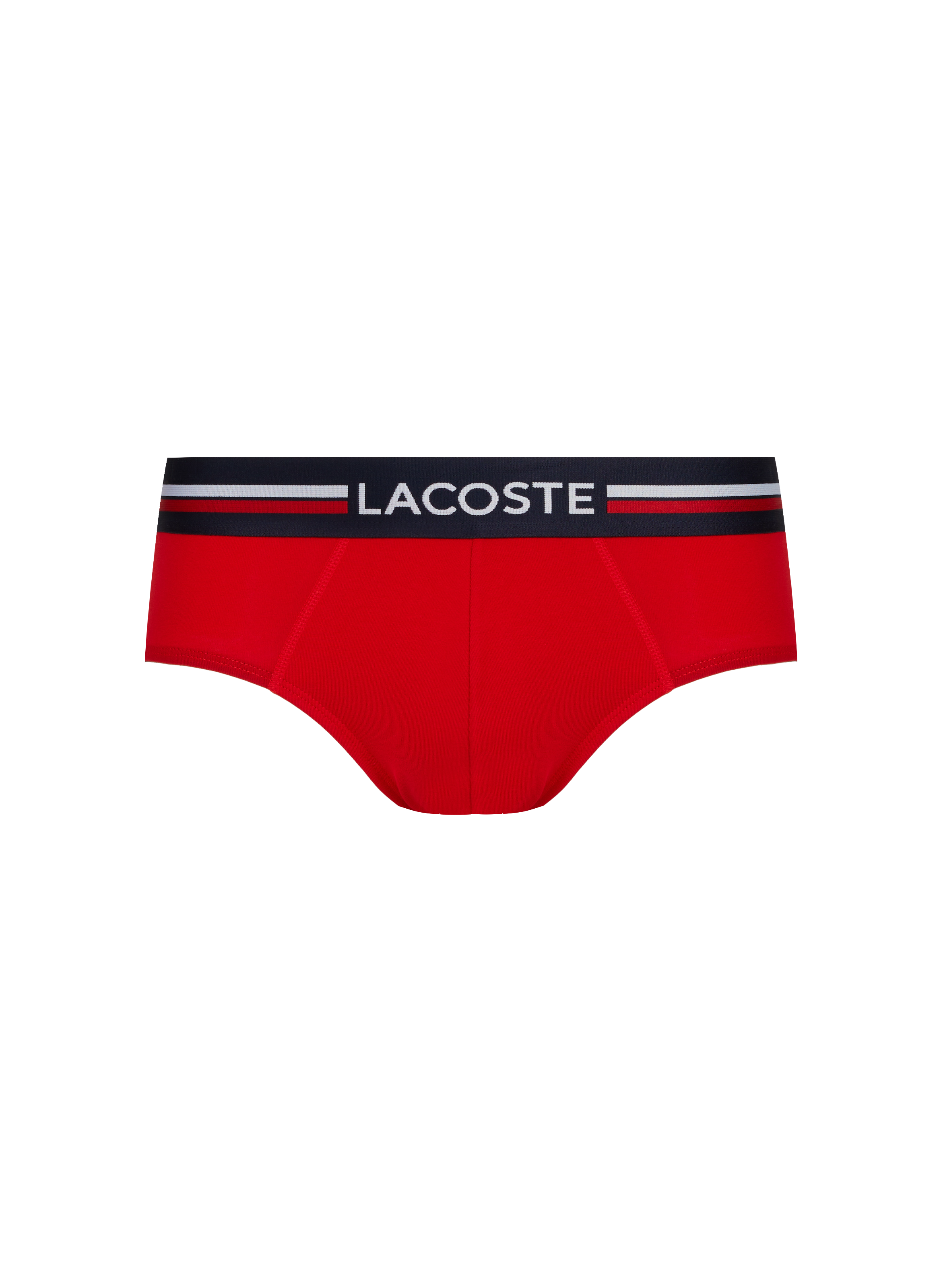 Lot de 3 slips en coton  LACOSTE Multicolore