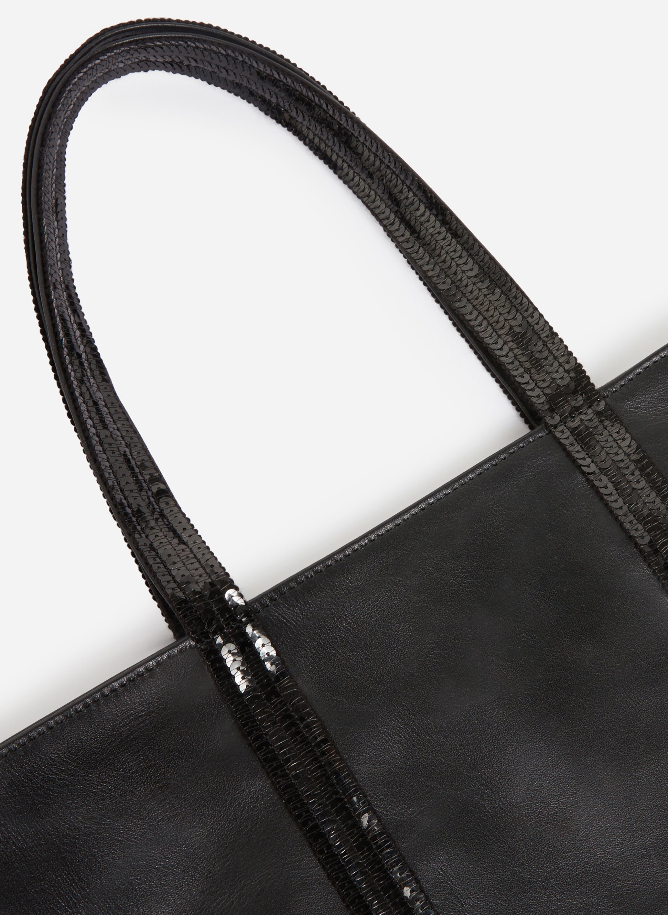 Cabas M Zippé En Cuir Lisse VANESSA BRUNO Noir