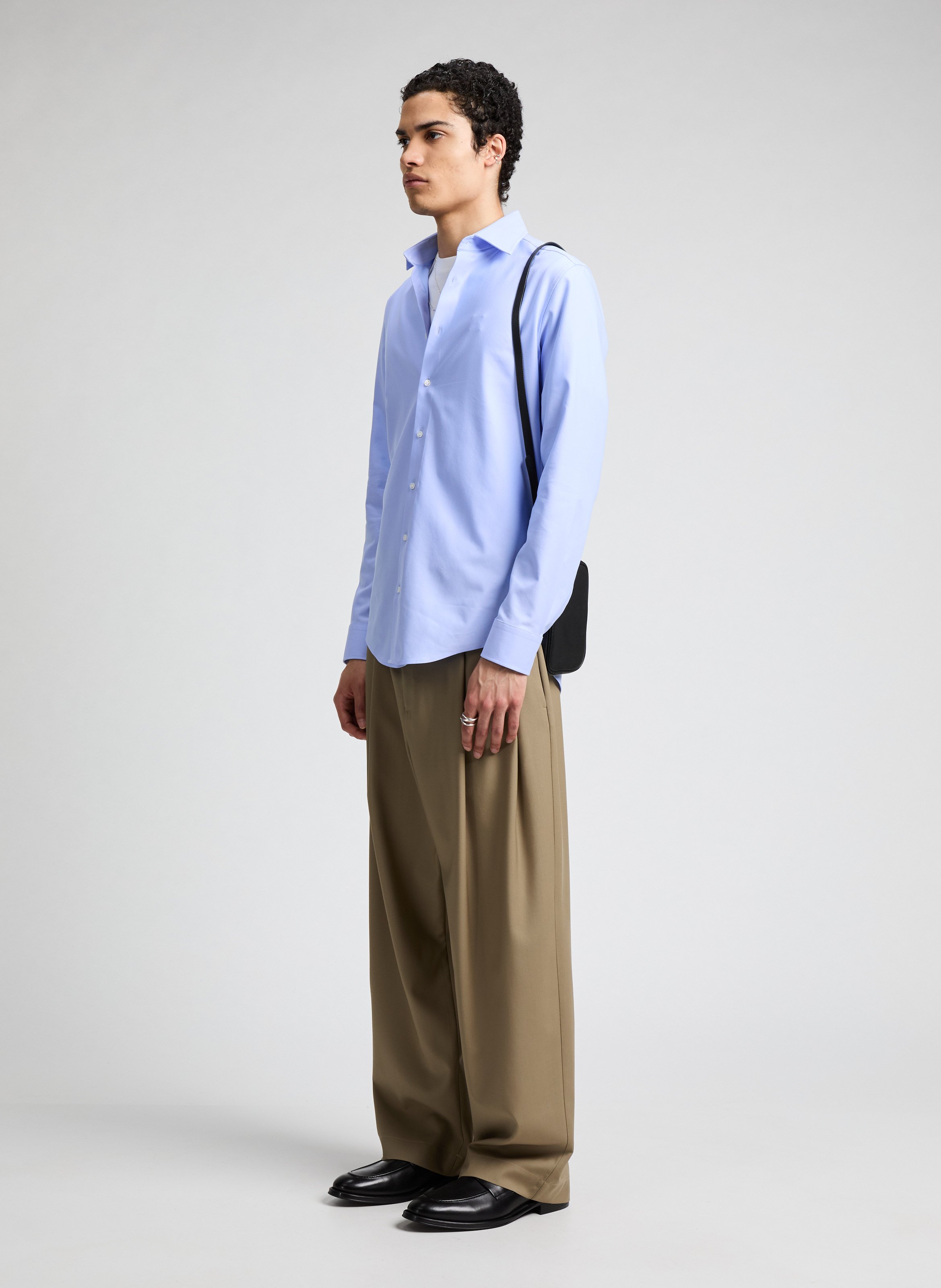 Chemise slim en coton SEIDENSTICKER Bleu