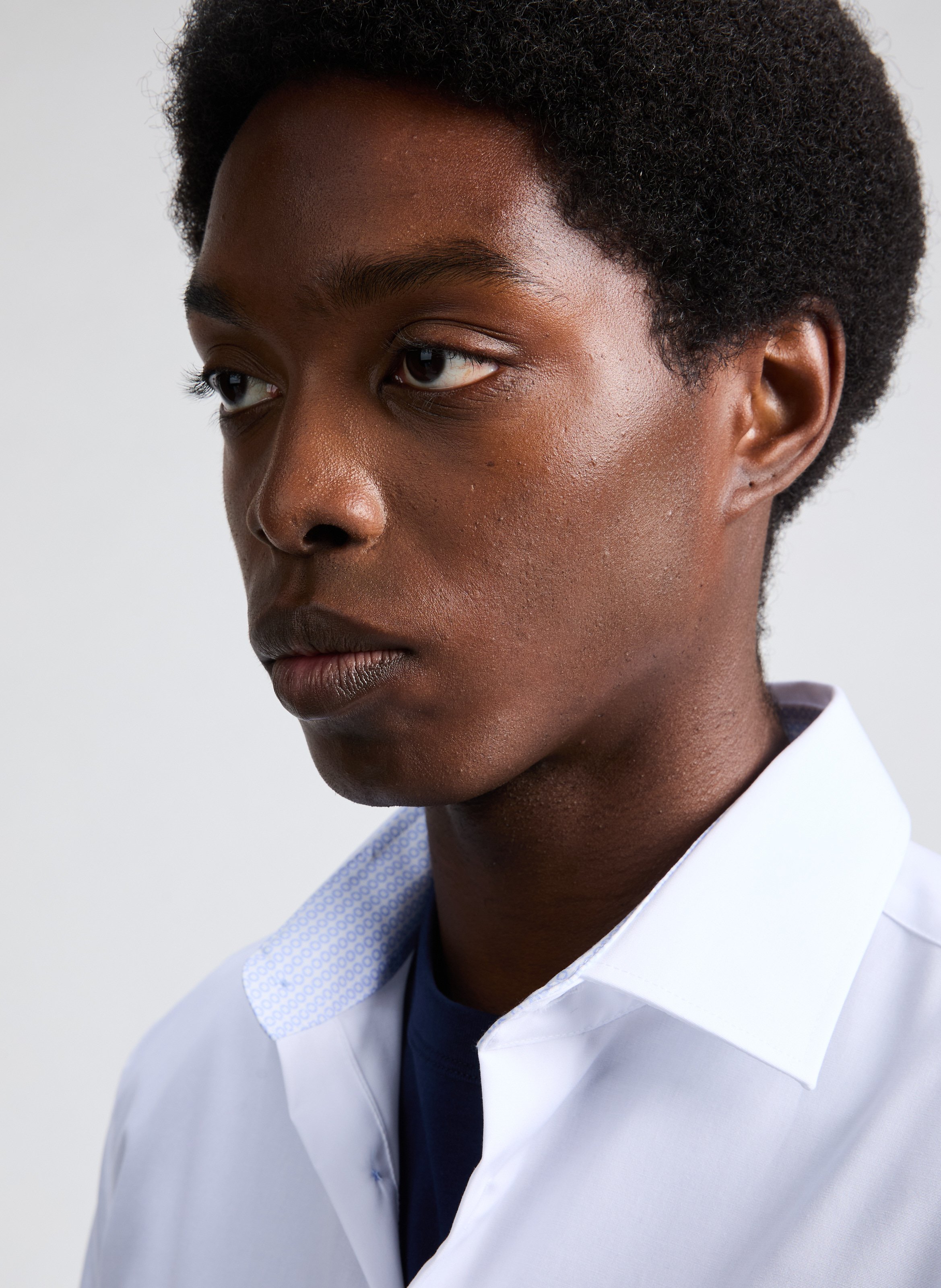 Chemise slim en coton SEIDENSTICKER Blanc