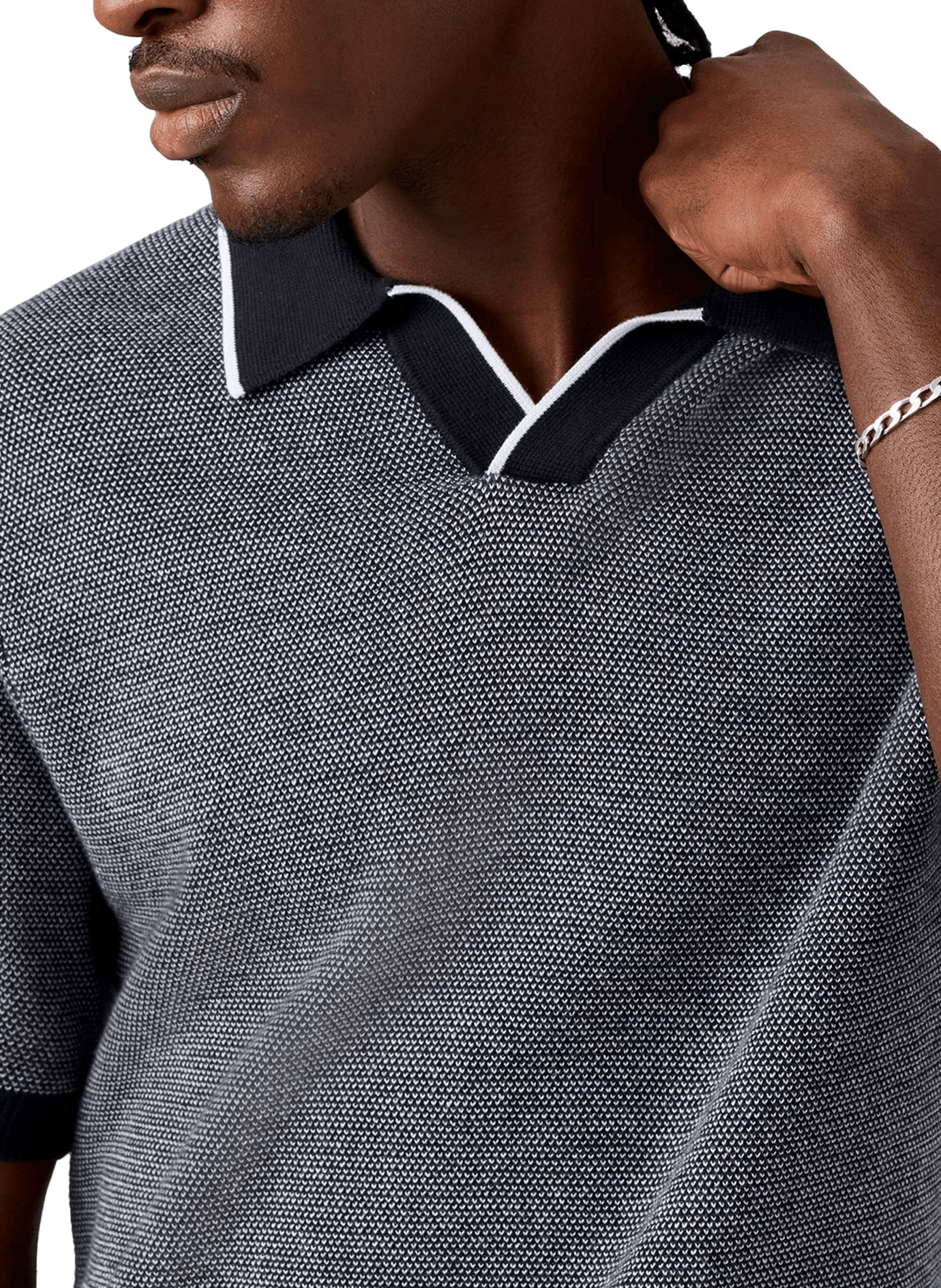 Straight contrasting polo LEVI'S Black