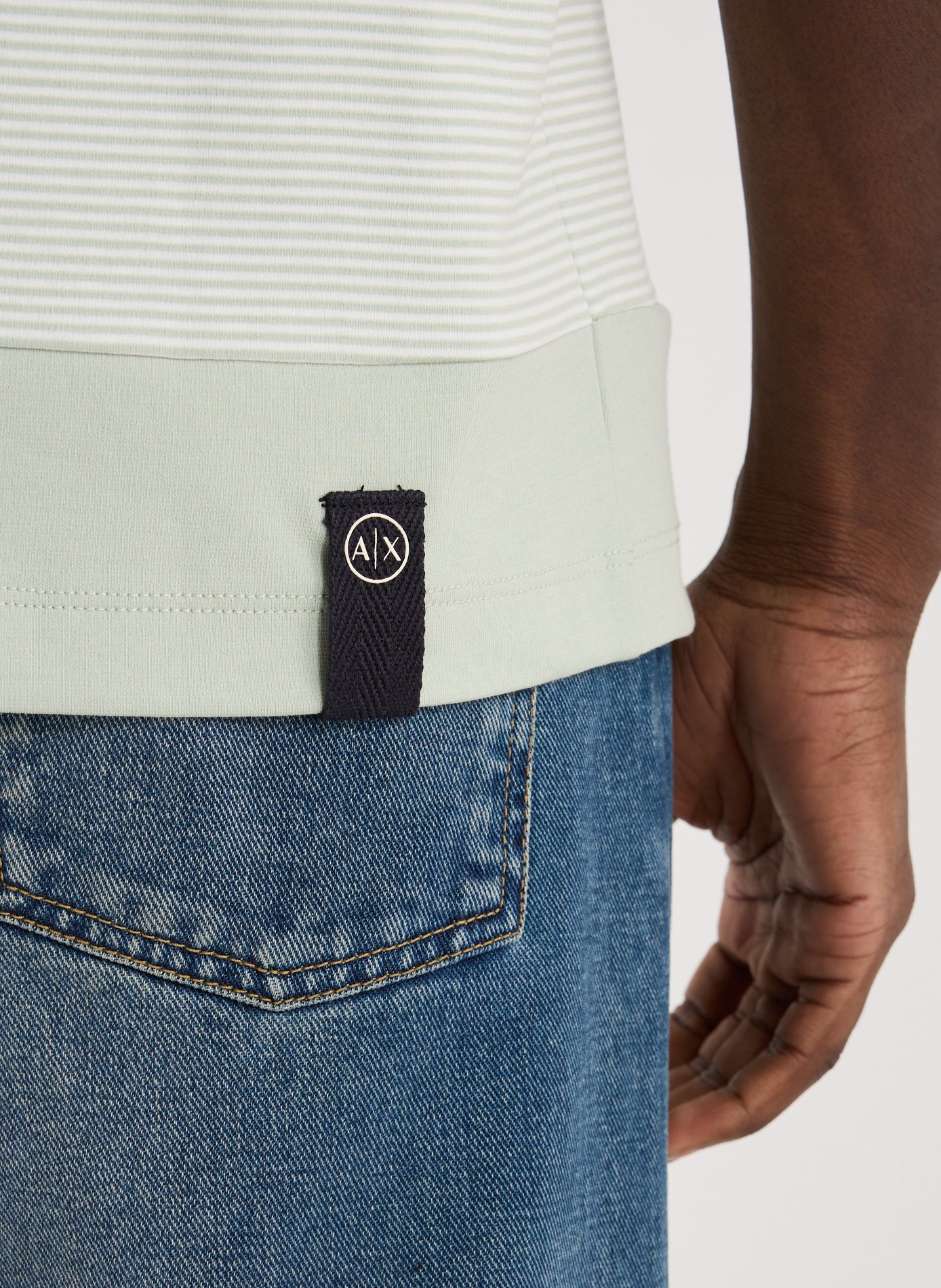 Striped T-shirt ARMANI EXCHANGE Grey