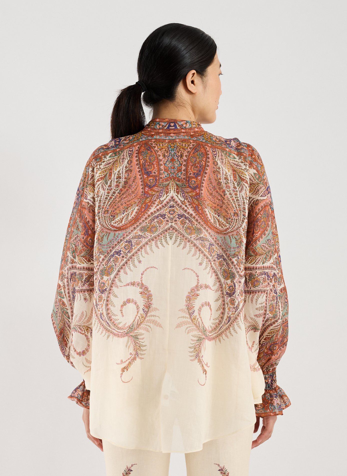 Blouse col lavallière Rhiannon ZIMMERMANN Multicolore