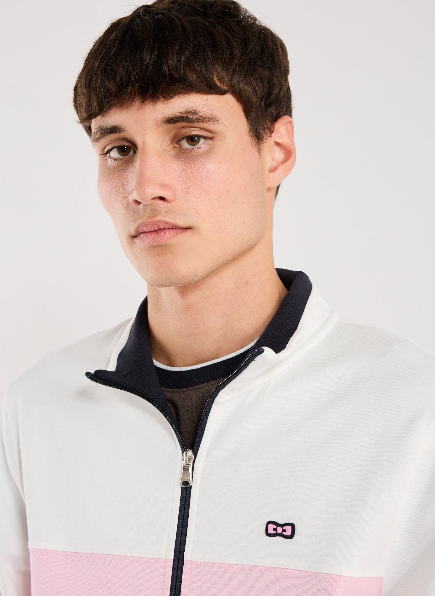 Cotton-blend zip-up sweatshirt EDEN PARK Pink