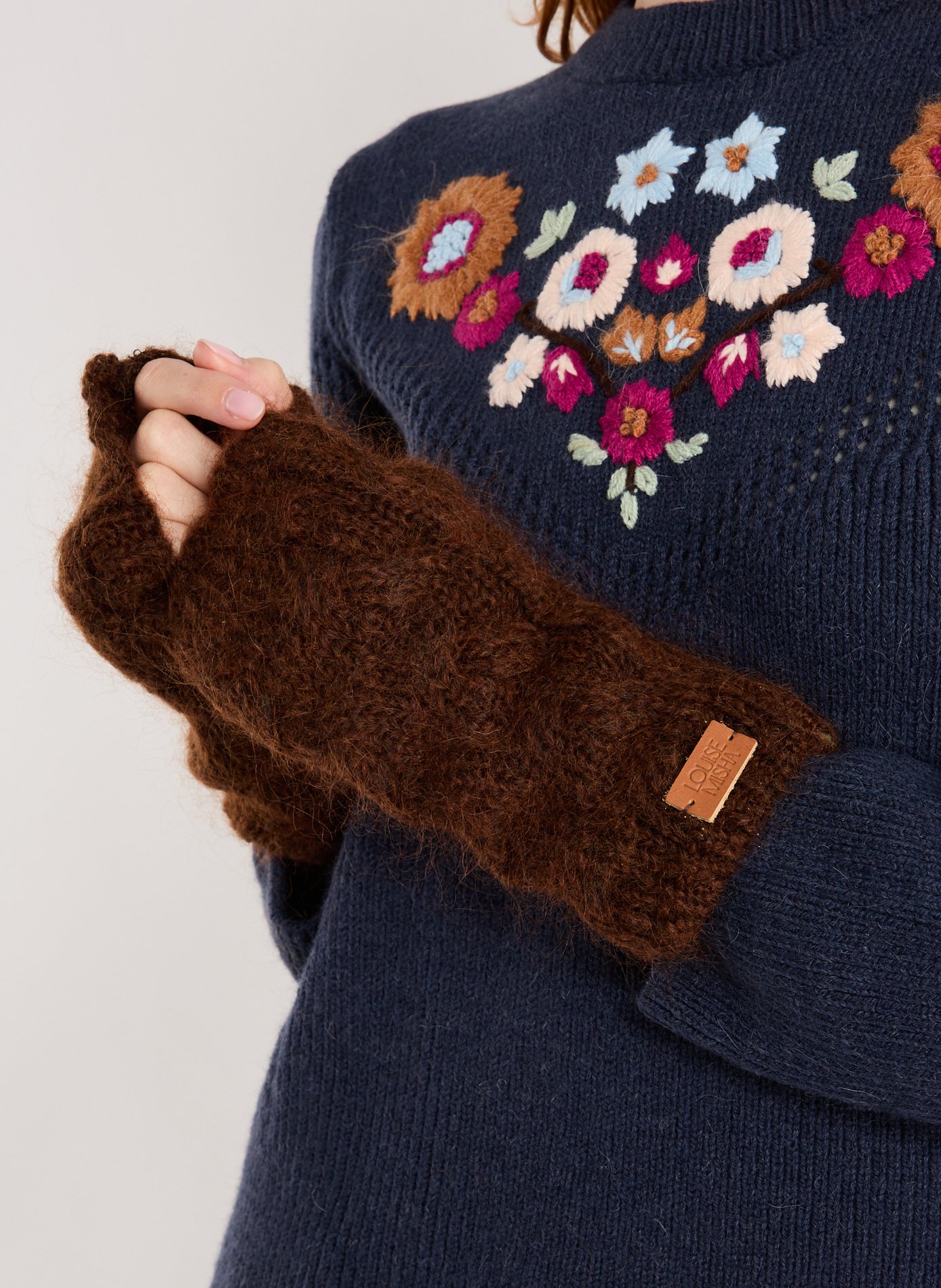 Mitaines LOUISE MISHA Marron