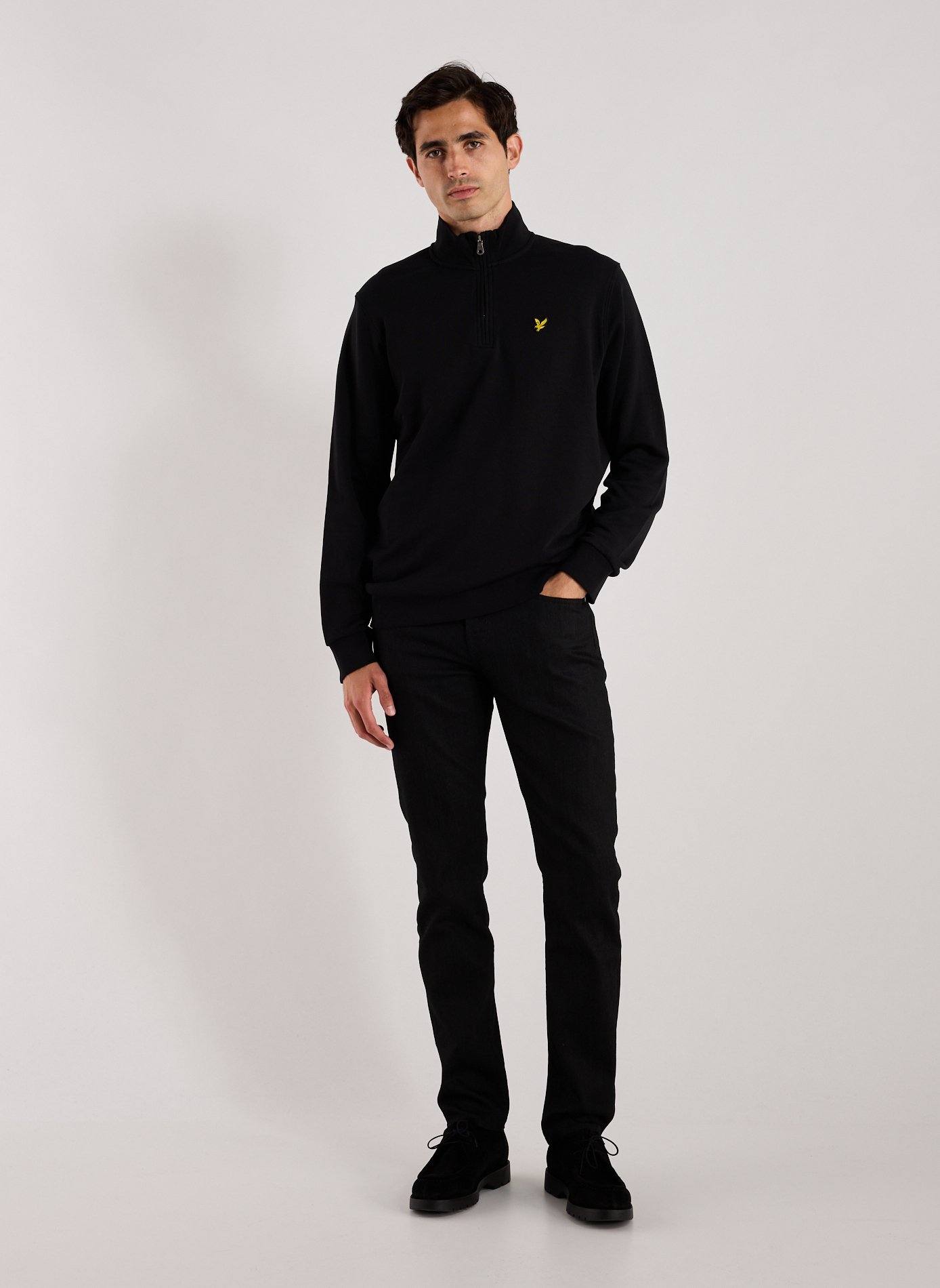 Cotton cardigan LYLE & SCOTT Black