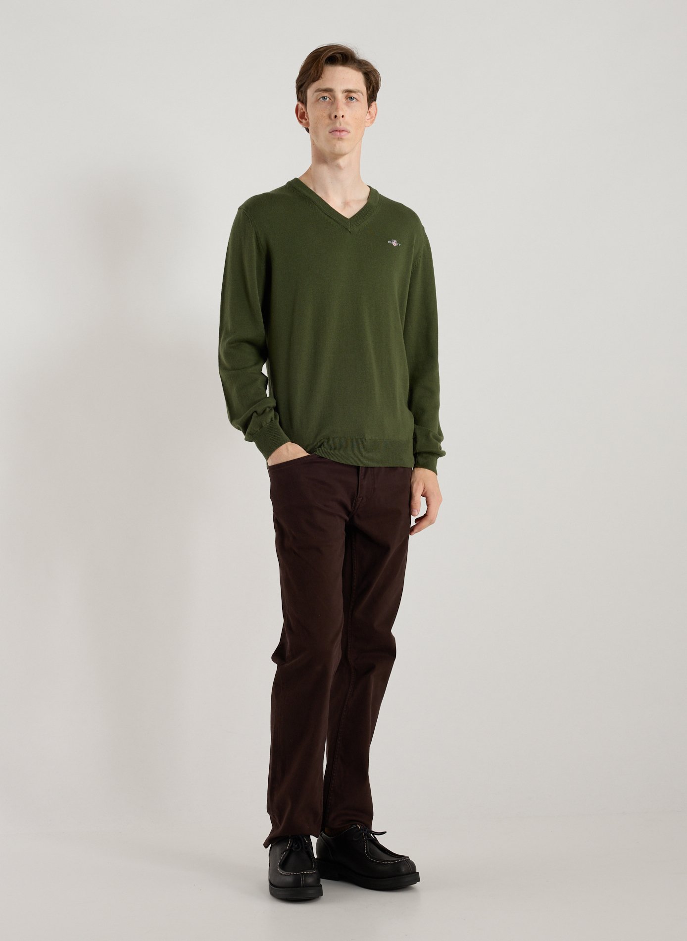 Cotton jumper GANT Green