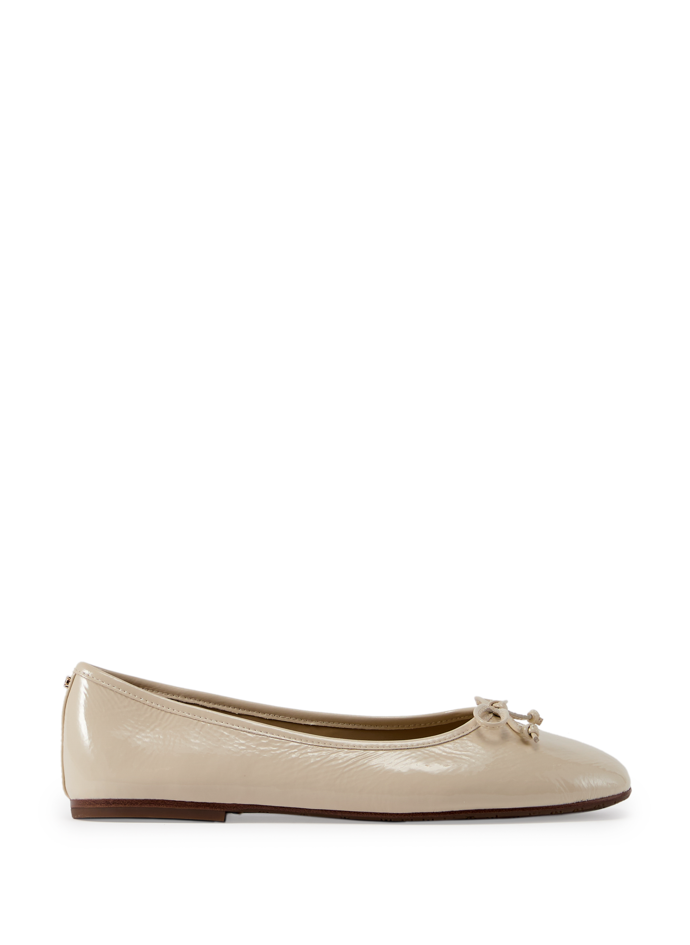 SAM EDELMAN Ballerines vernies en cuir Beige