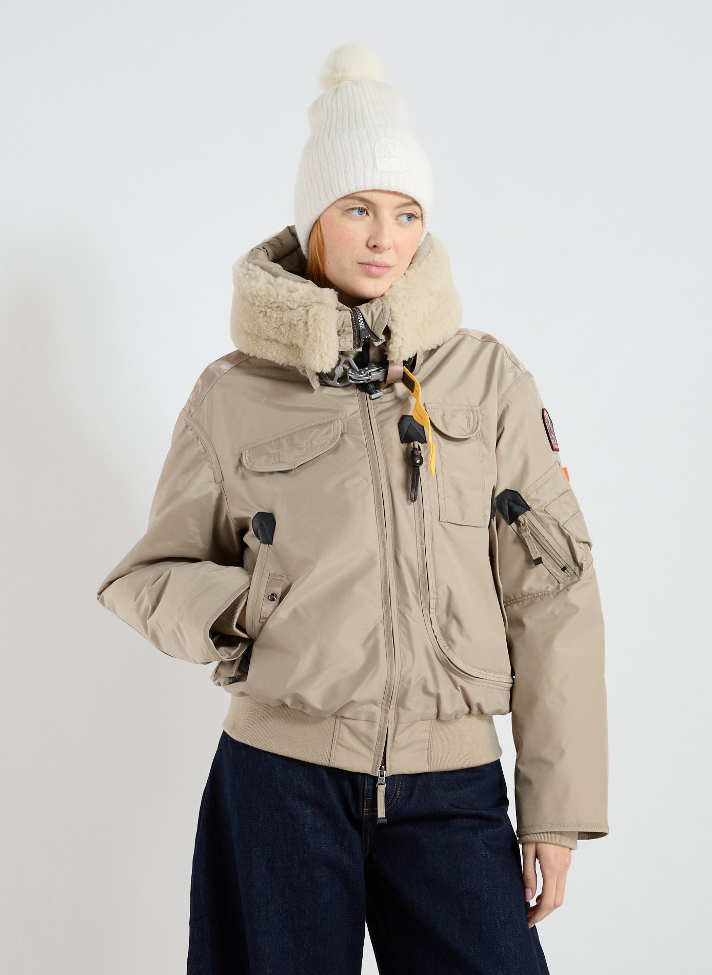 PARAJUMPERS Bomber à capuche Gris