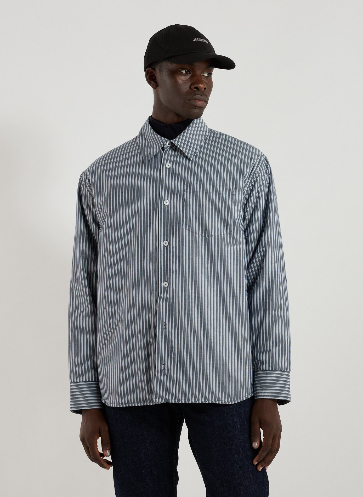 HOLZWEILER Quilted cotton shirt Blue