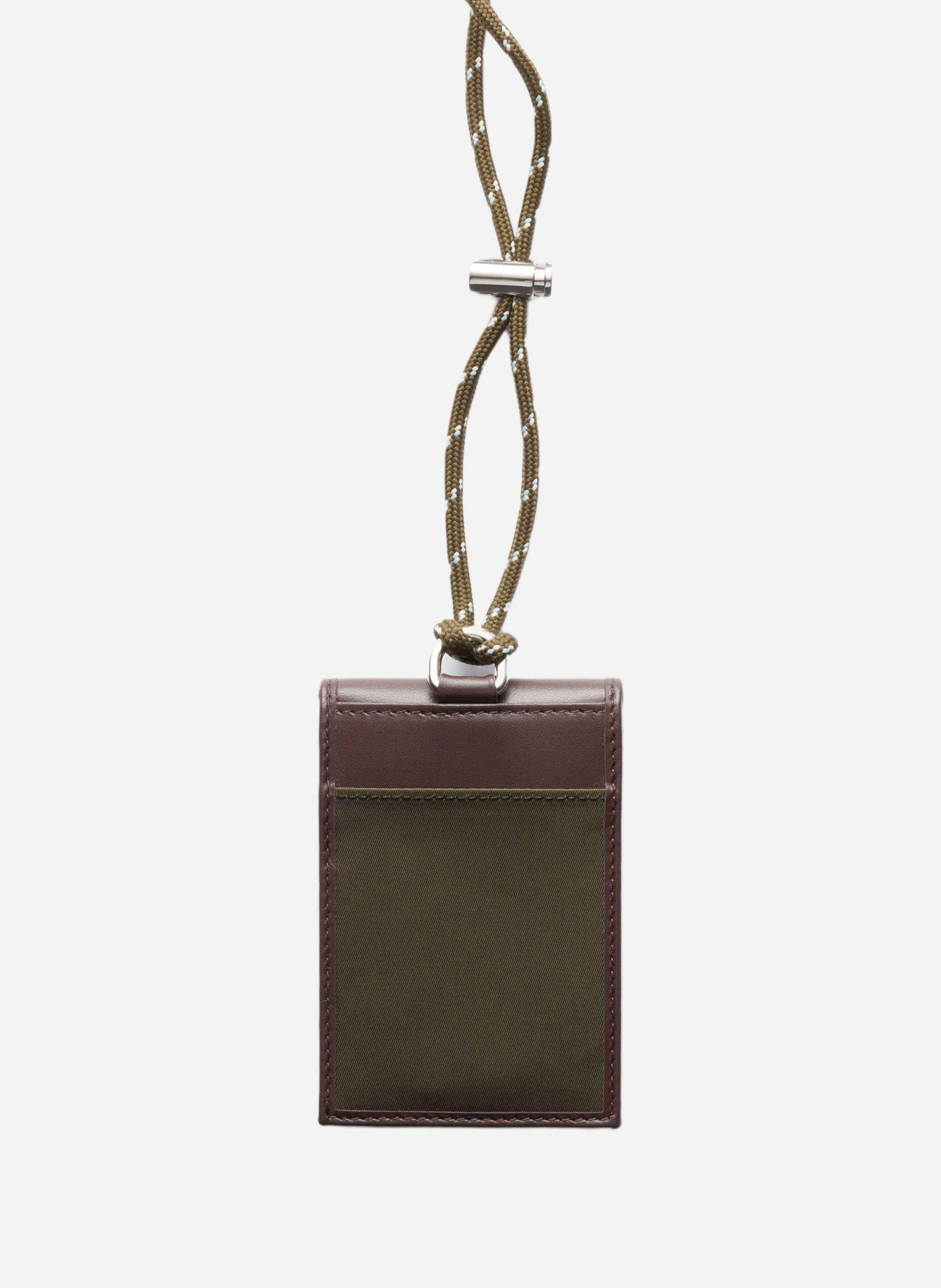 Porte-cartes prada speedrock en re-nylon et cuir a PRADA Vert