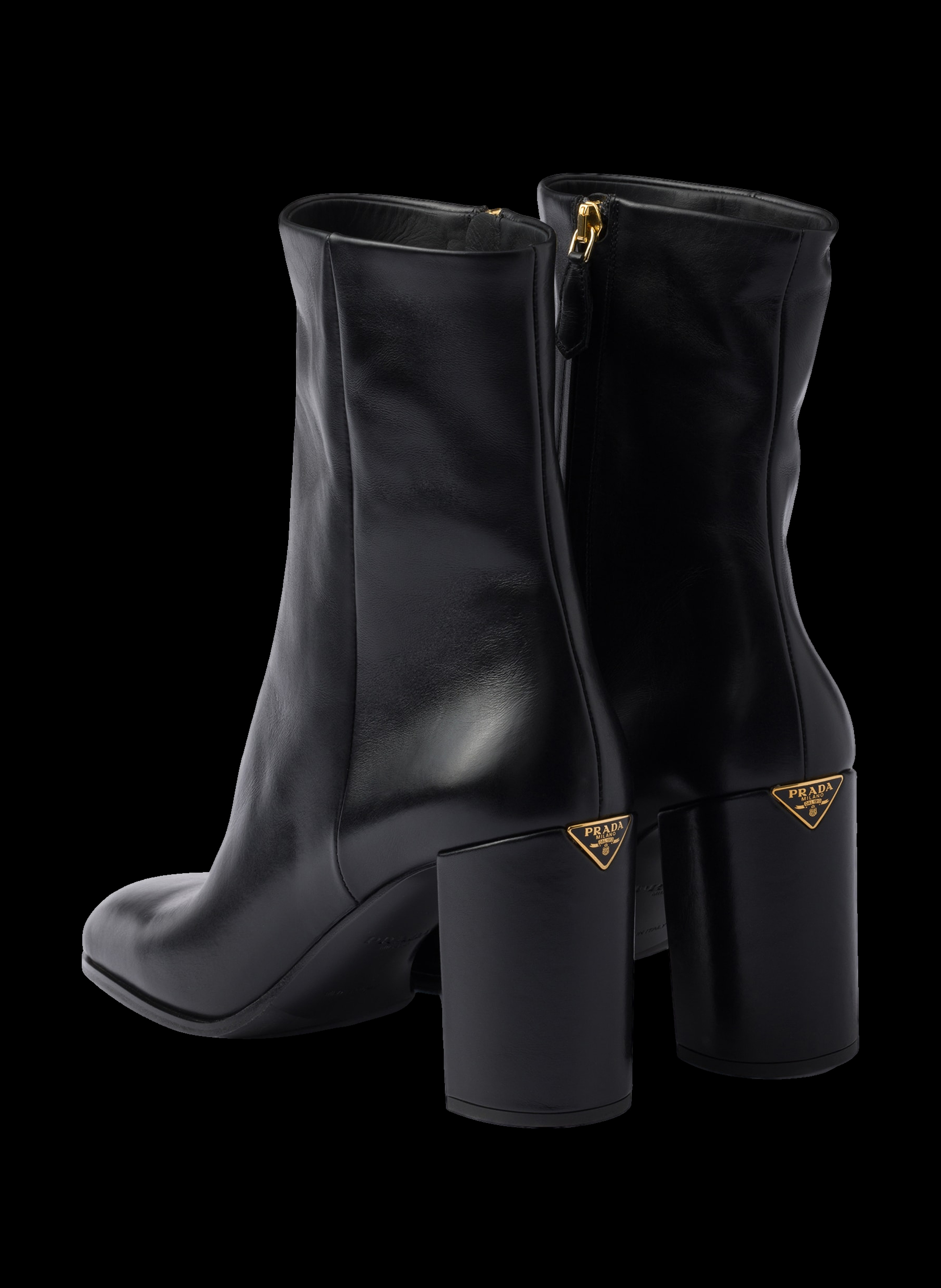 Bottines en cuir PRADA Noir