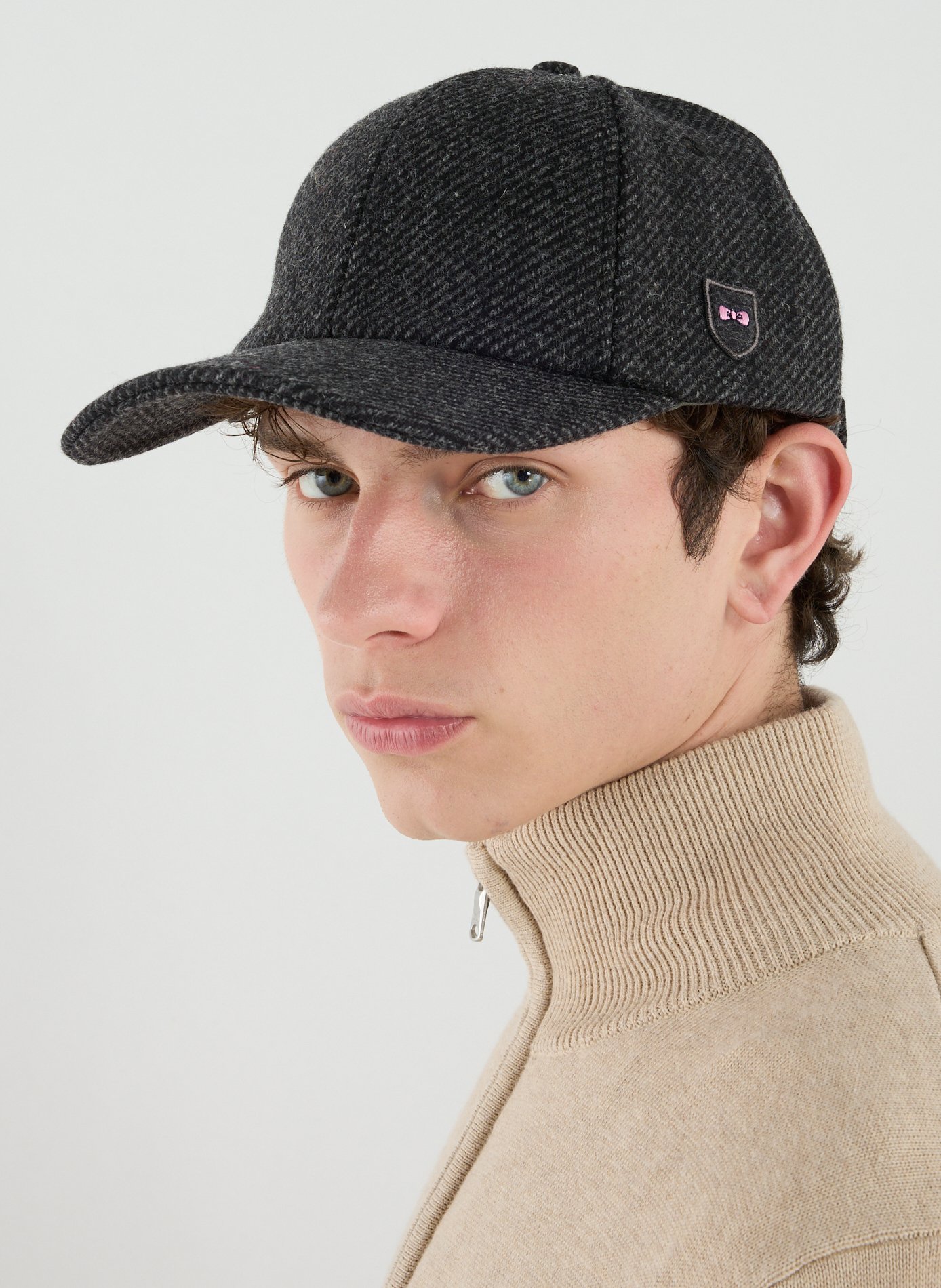 Wool tweed cap EDEN PARK Grey