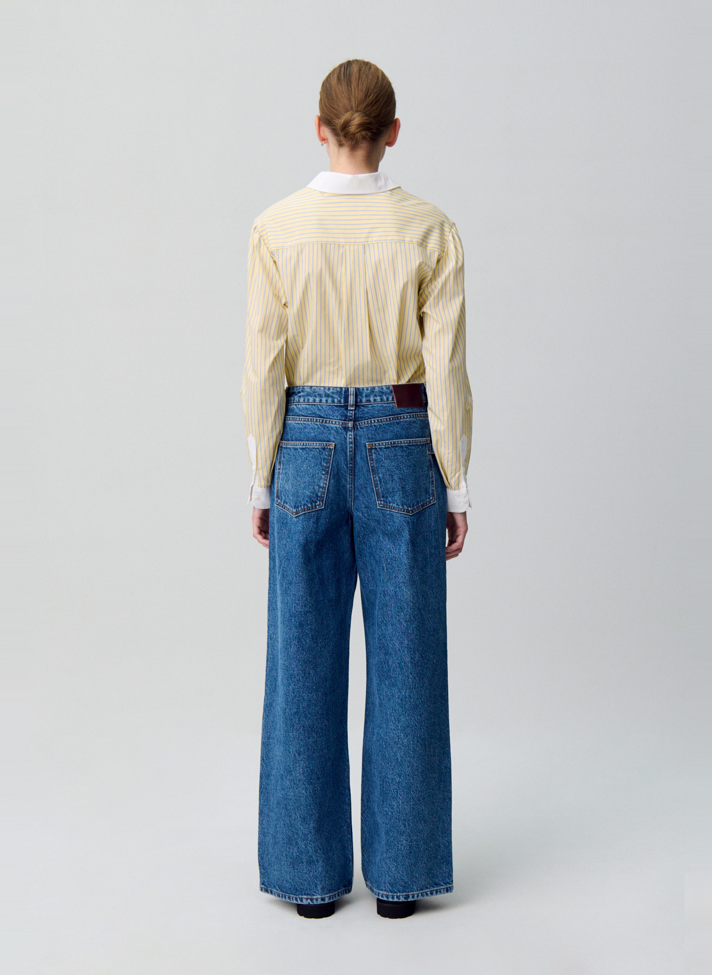 Jean droit en coton CLAUDIE PIERLOT Bleu