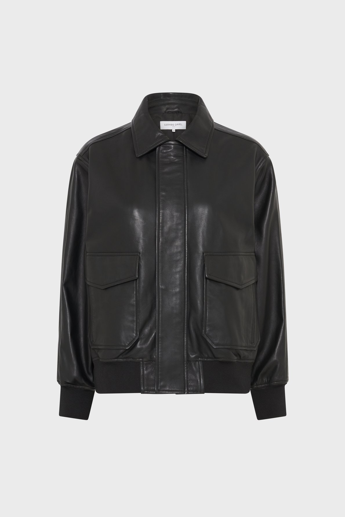 Veste ample en cuir- nima GERARD DAREL Noir