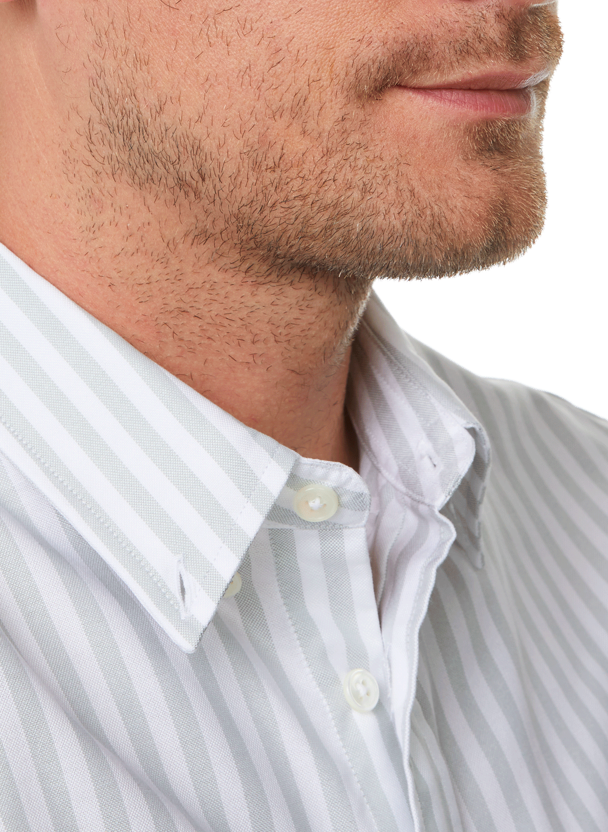 Chemise rayée en coton EDITIONS 102 Vert