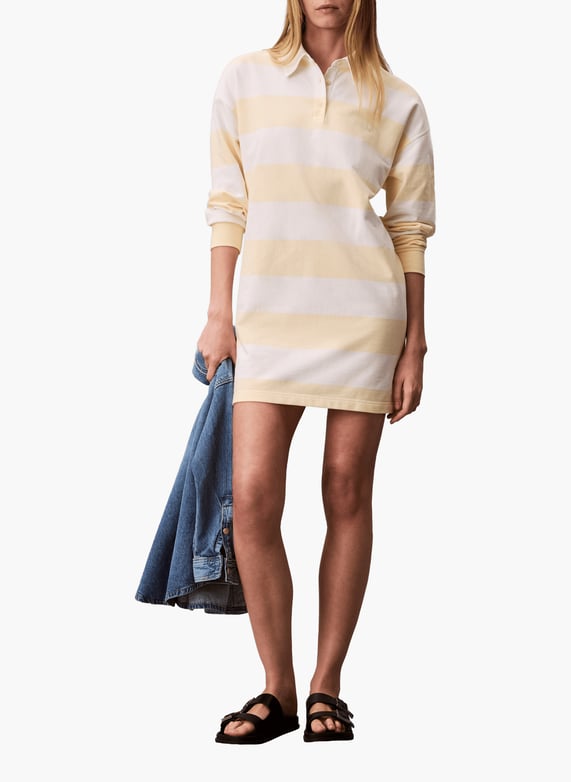 Long-Sleeved striped cotton dress Multicolour Calvin klein - Women | Printemps.com Long-Sleeved striped cotton dress Multicolour Calvin klein - Women | Printemps.com